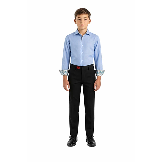 Elie Balleh Boys Slim Fit Houndstooth Button-Down Shirt