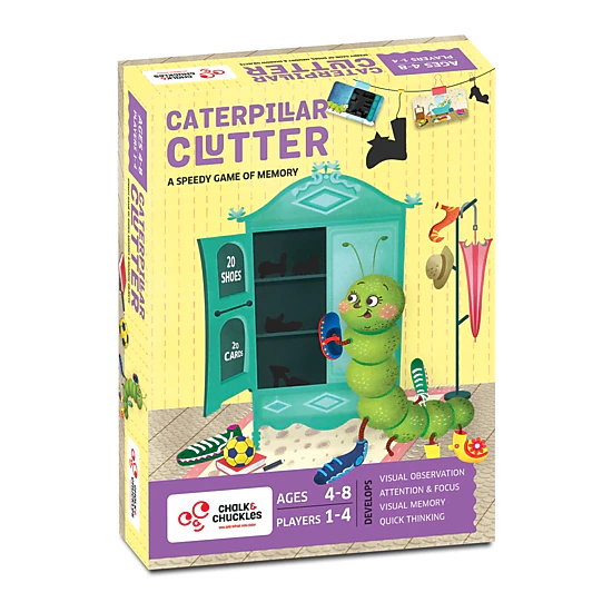 Chalk & Chuckles Caterpillar Clutter Memory Game - 1-4 Players