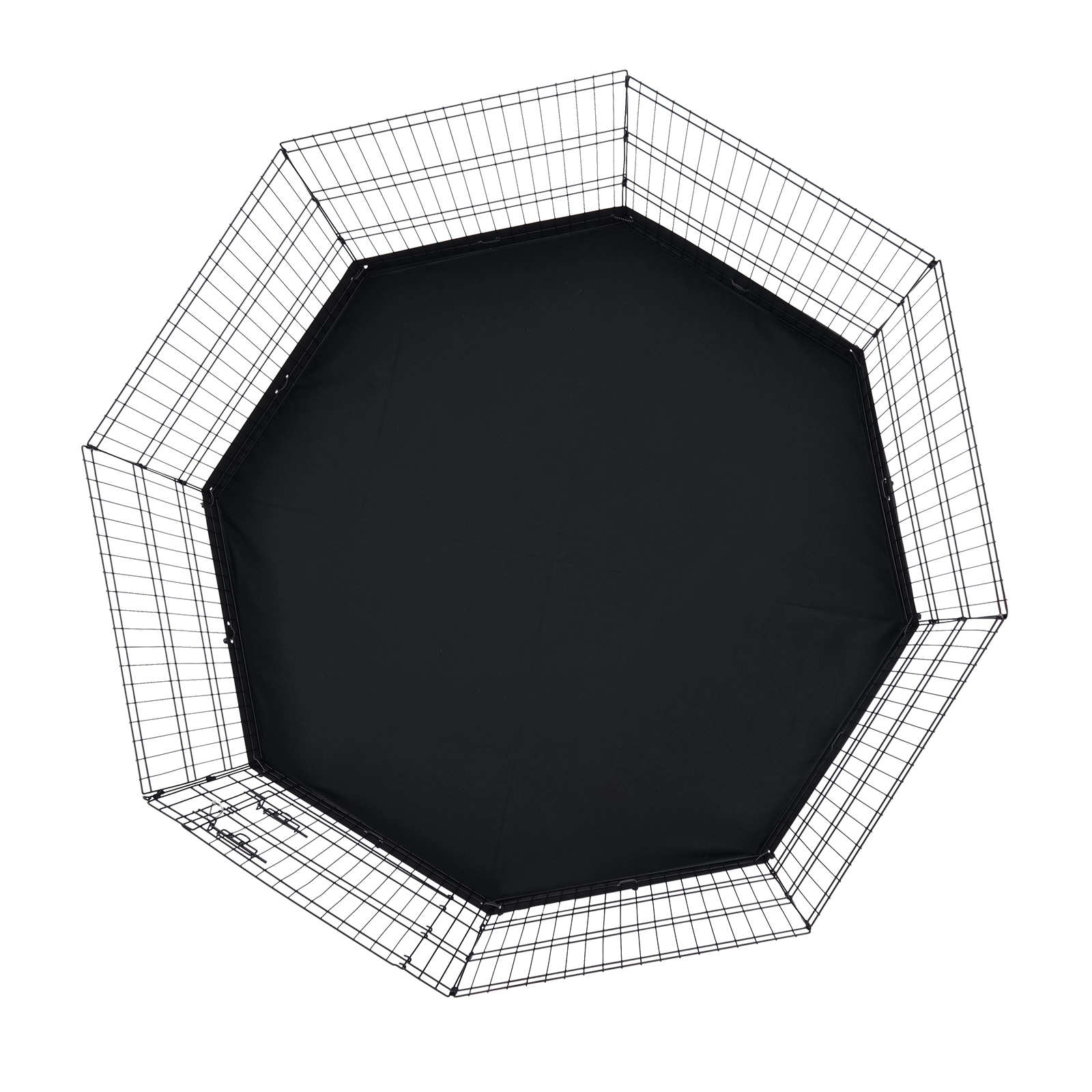 HONGGE 8-Panel Foldable Metal Dog Playpen with Door, 30 in Tall Octagon Exercise Pen for Medium Dogs and Small Pets