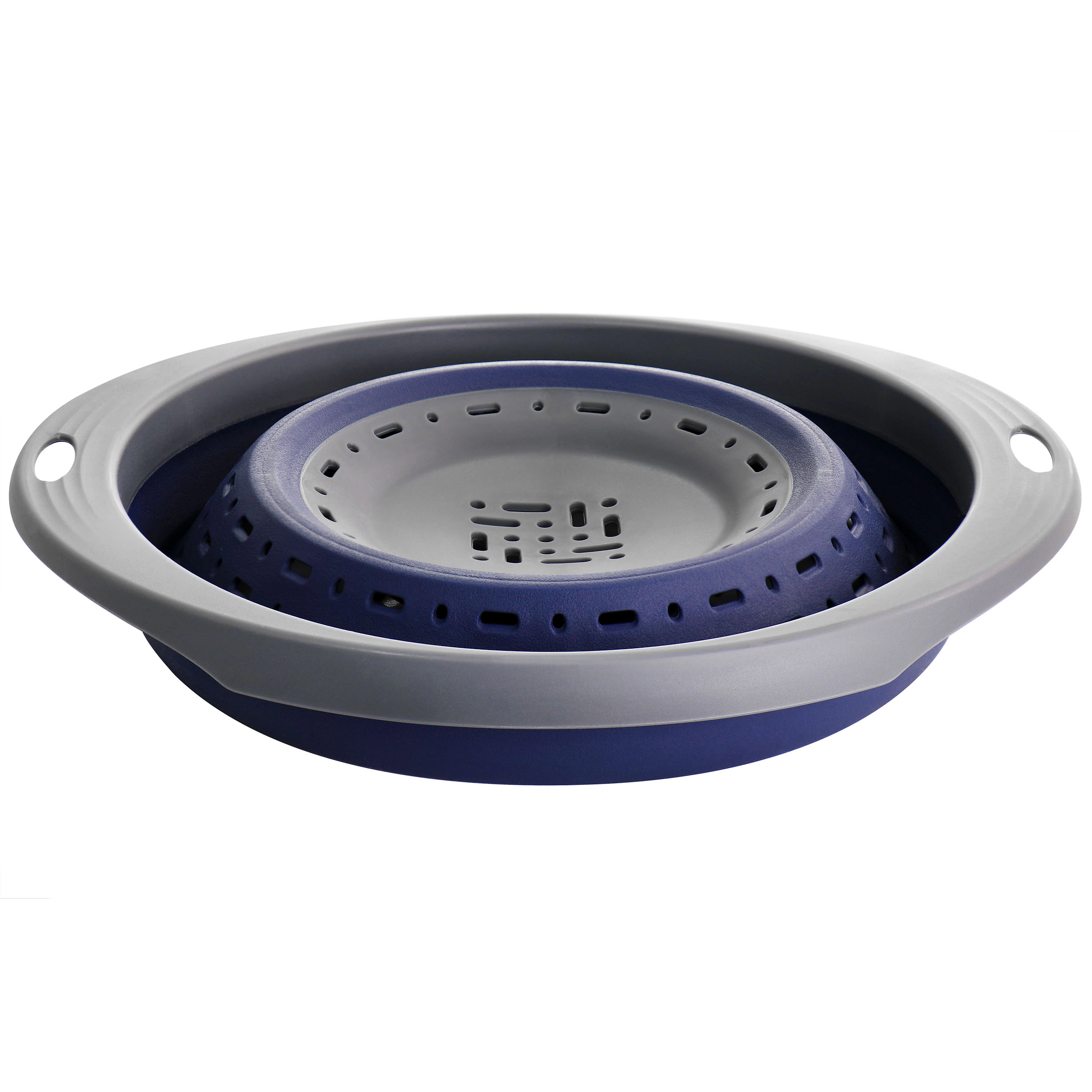 Oster Bluemarine Collapsible Polypropylene Colander in Navy