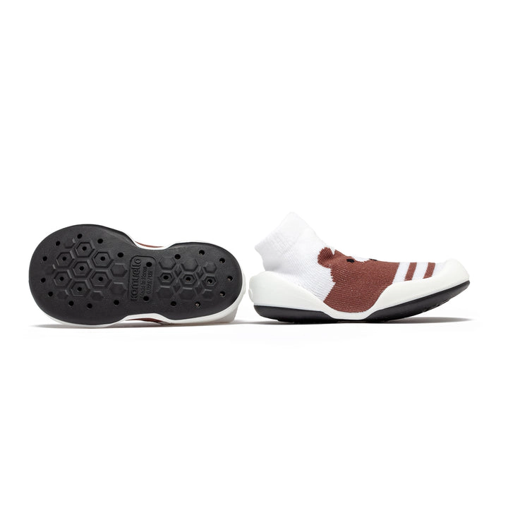 Komuello Toddler Boy First Walk Sock Shoes Big Bear