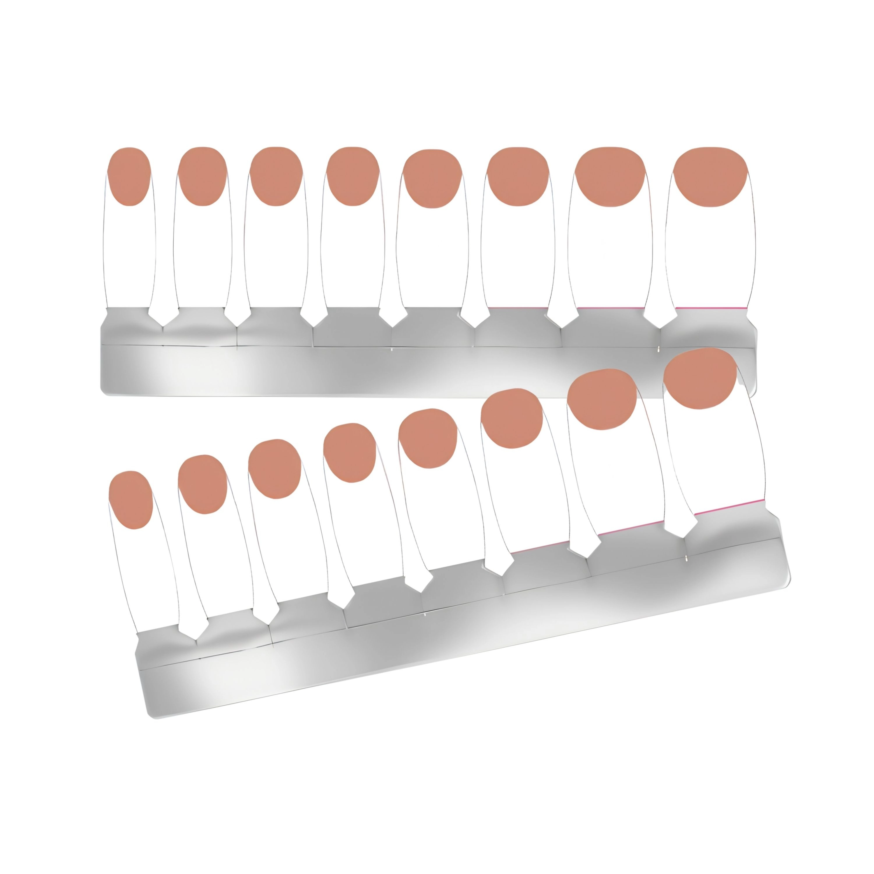 XPNail Women's Nail Polish Strips Nude 16ct