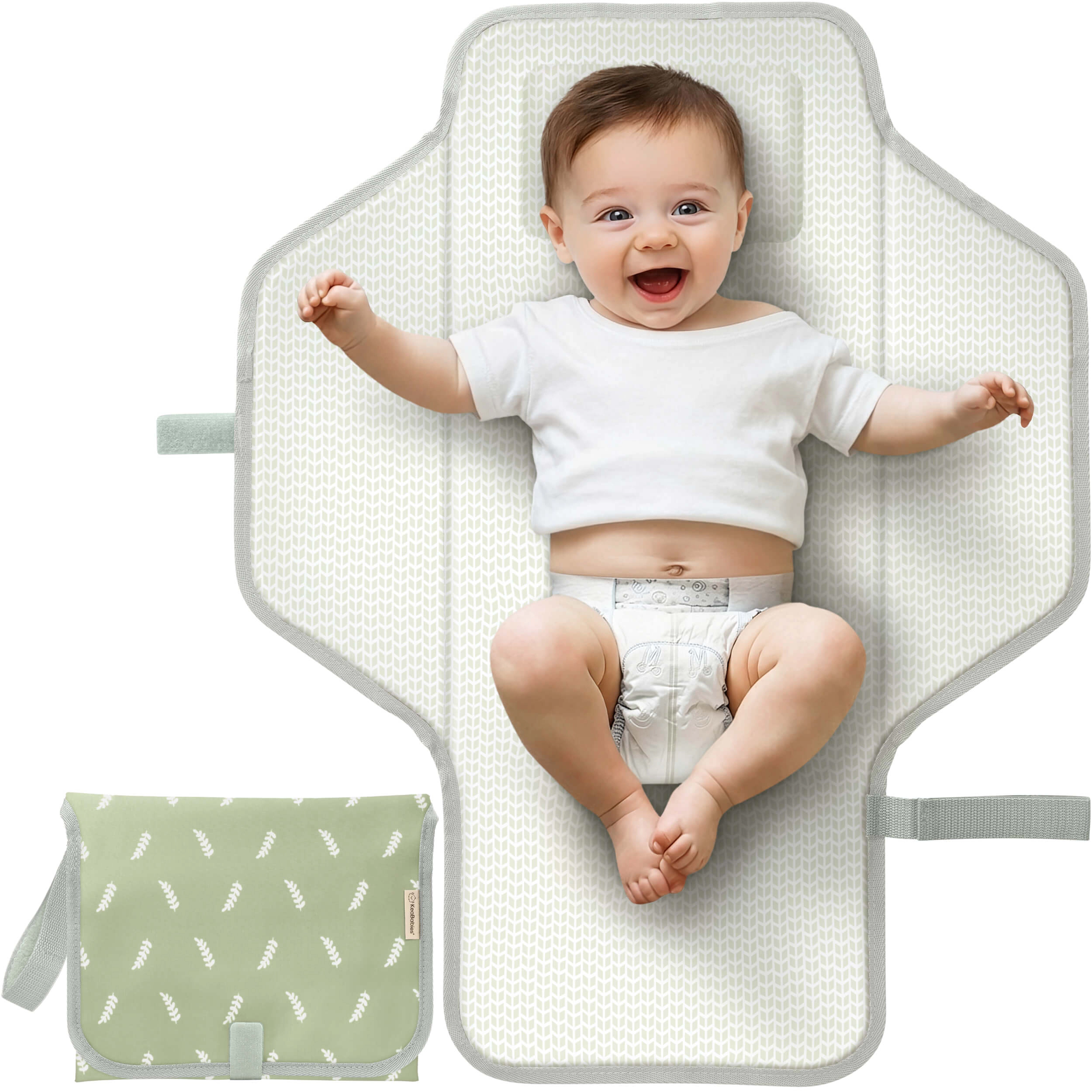 KeaBabies Flex Diaper Changing Pad for Baby Girls and Boys