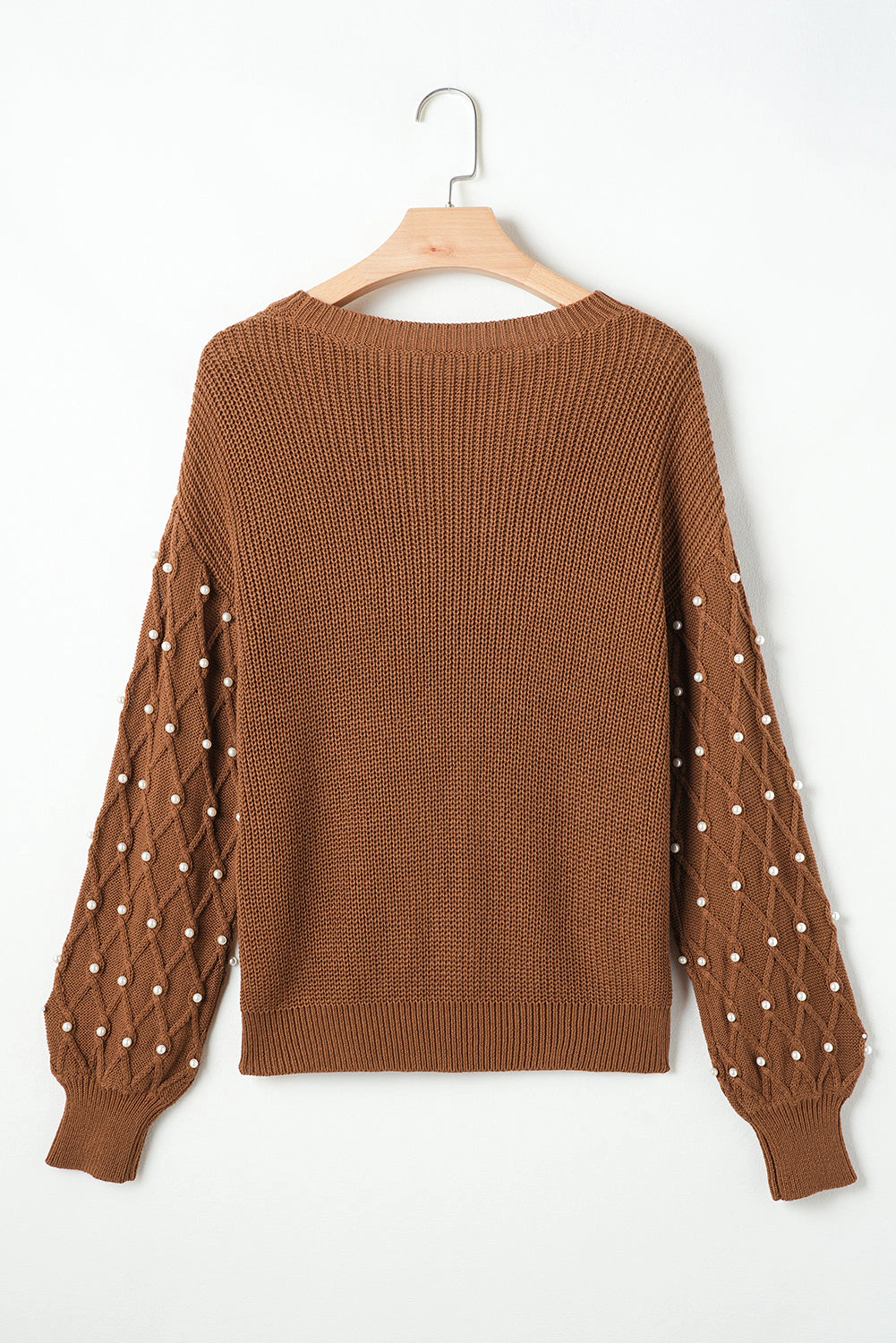 Threaded Pear Women's Evelyn Beaded Drop Shoulder Sweater