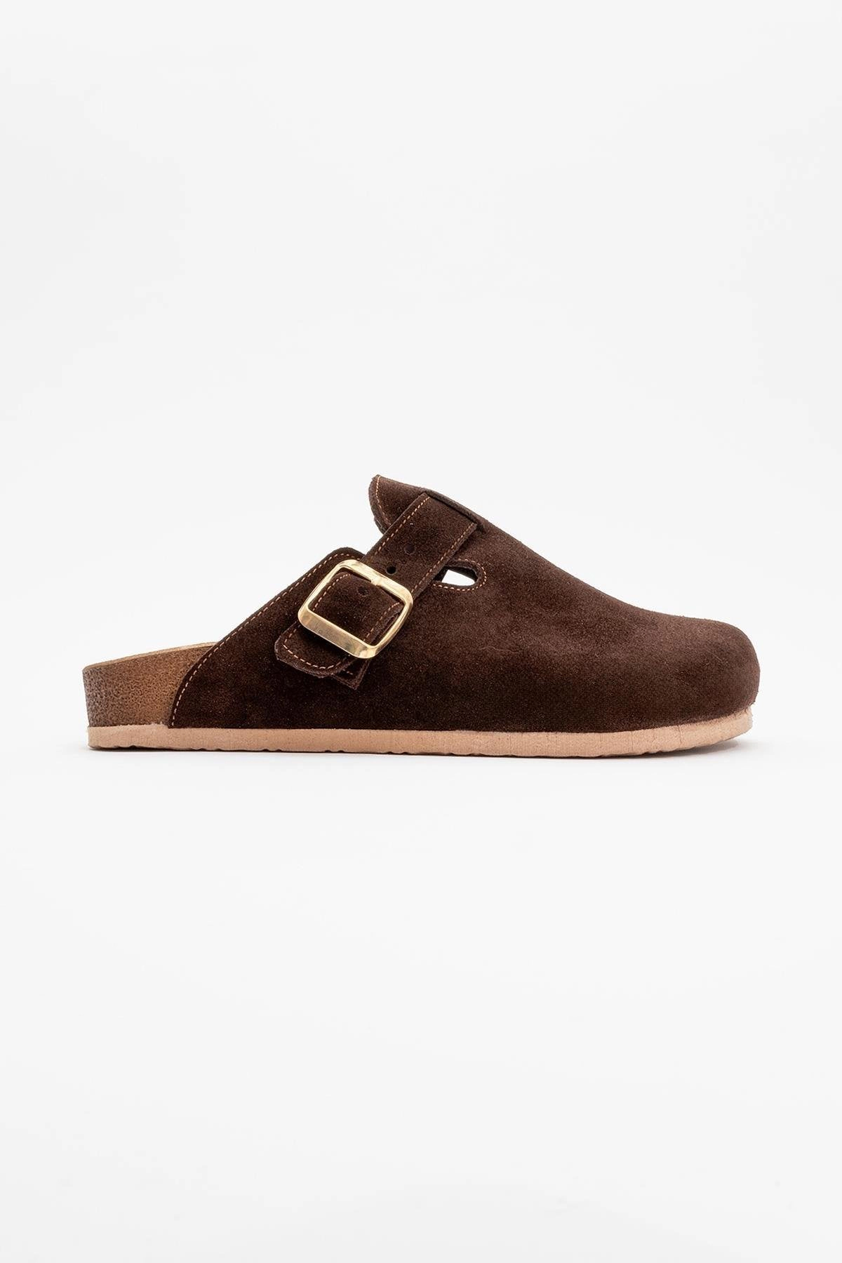 Forever & Always Womens Gons Suede Leather Clogs