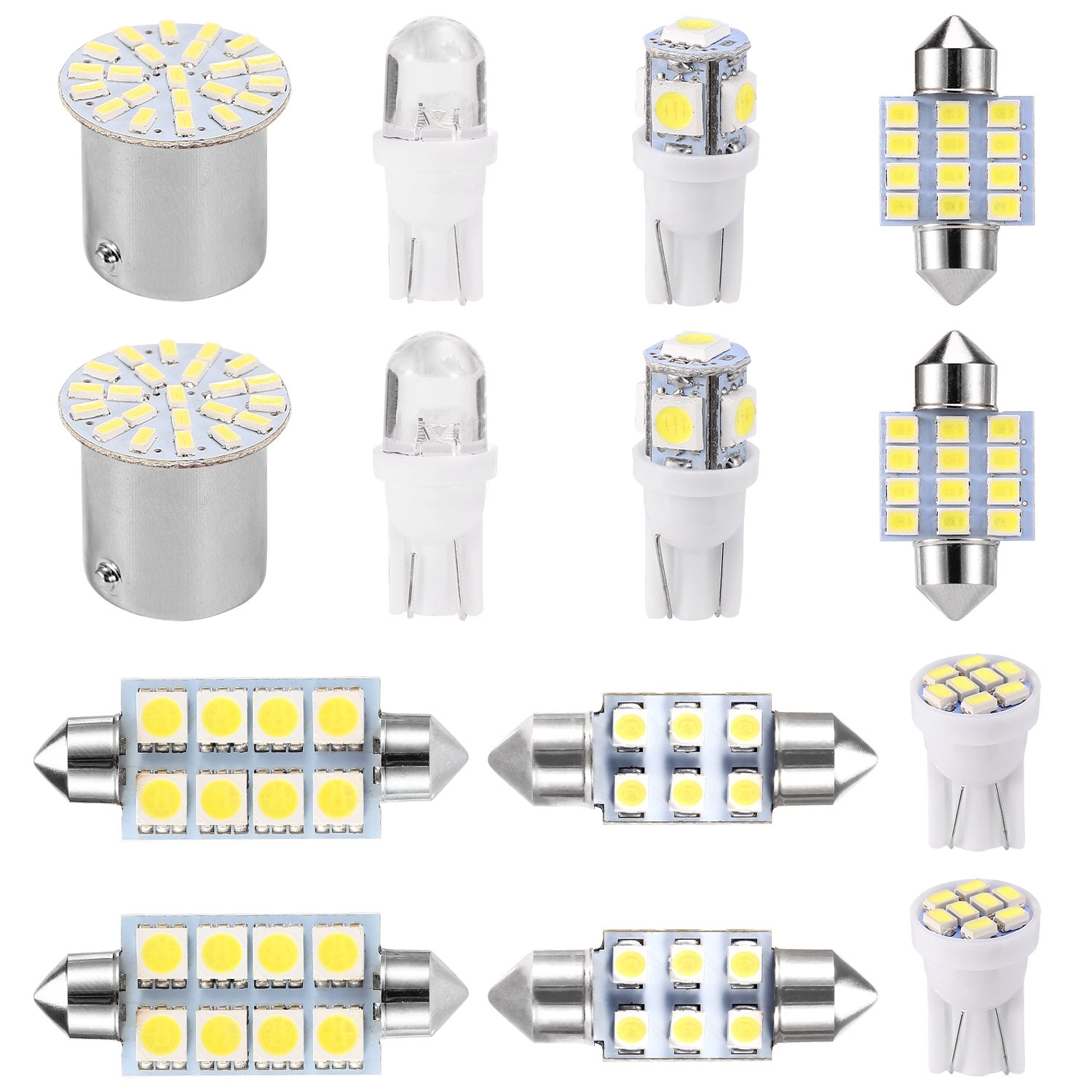 GBruno 14-Piece LED Car Interior Light Bulb Kit
