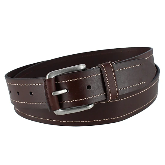 時計 Stone  belt brown Stone Mountain Men's Big & Tall Contrast Stitch Leather Belt