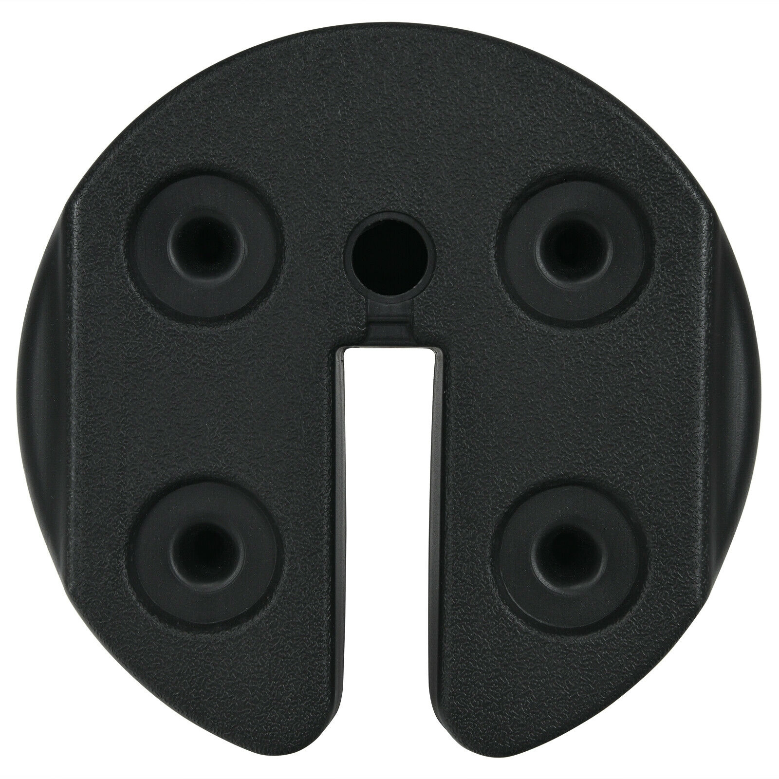 SUGIFT Set of 6 No-Pinch Canopy Weight Plates 5-lb Water-Filled PE Weight Plate Kit Black