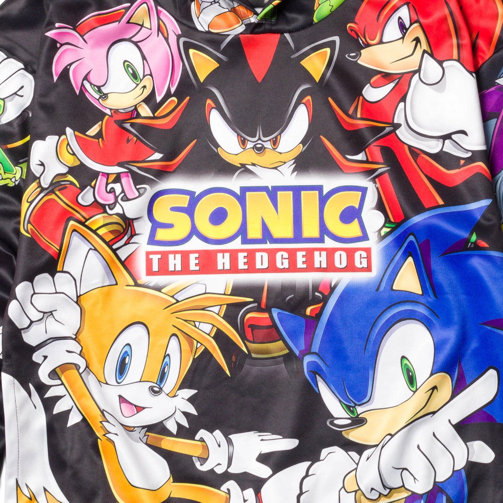 SEGA Sonic the Hedgehog Boys' Athletic Fleece Hooded Sweatshirt