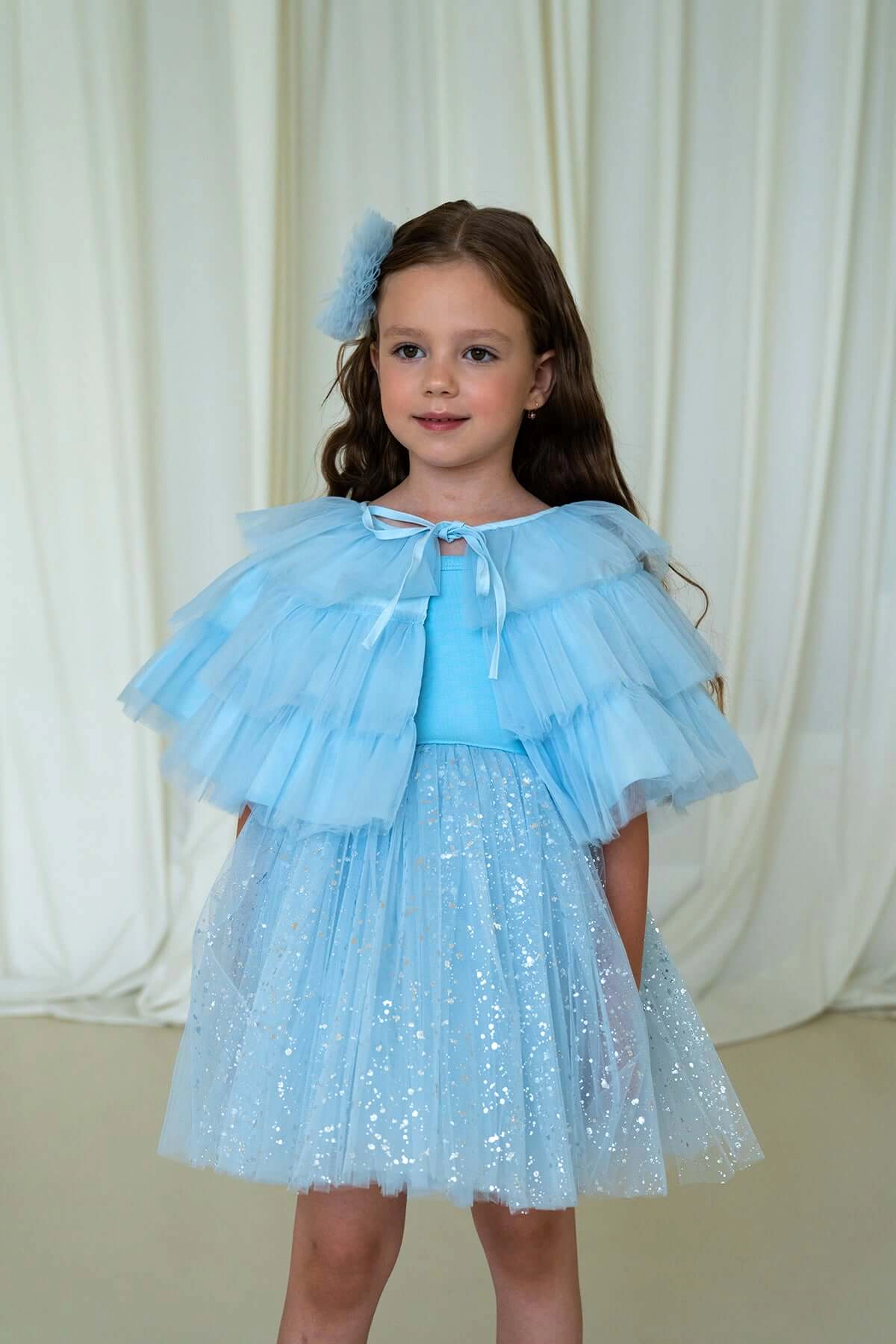 Mini Celebrities Girls Sparkle Blue Dress Set
