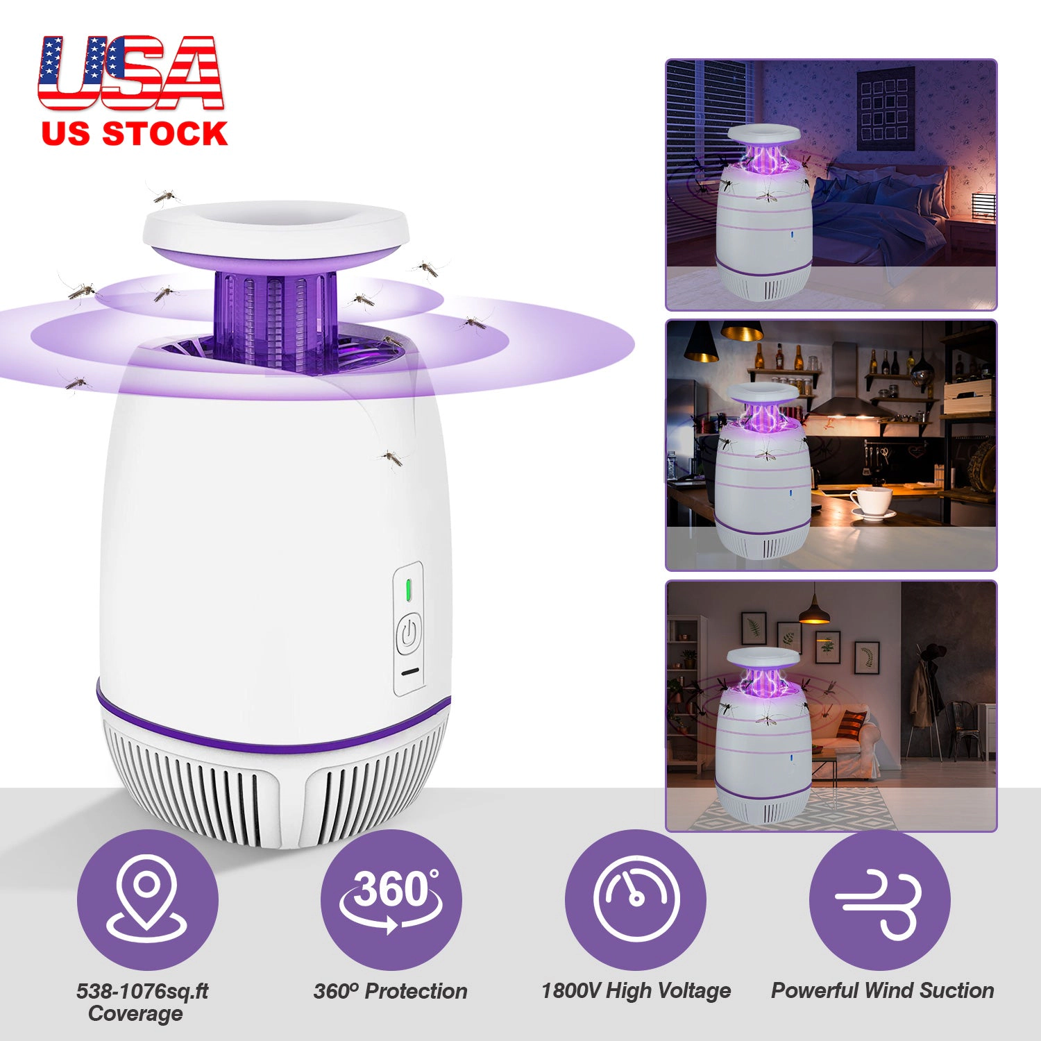 GBruno 3-Mode Electric Mosquito Zapper