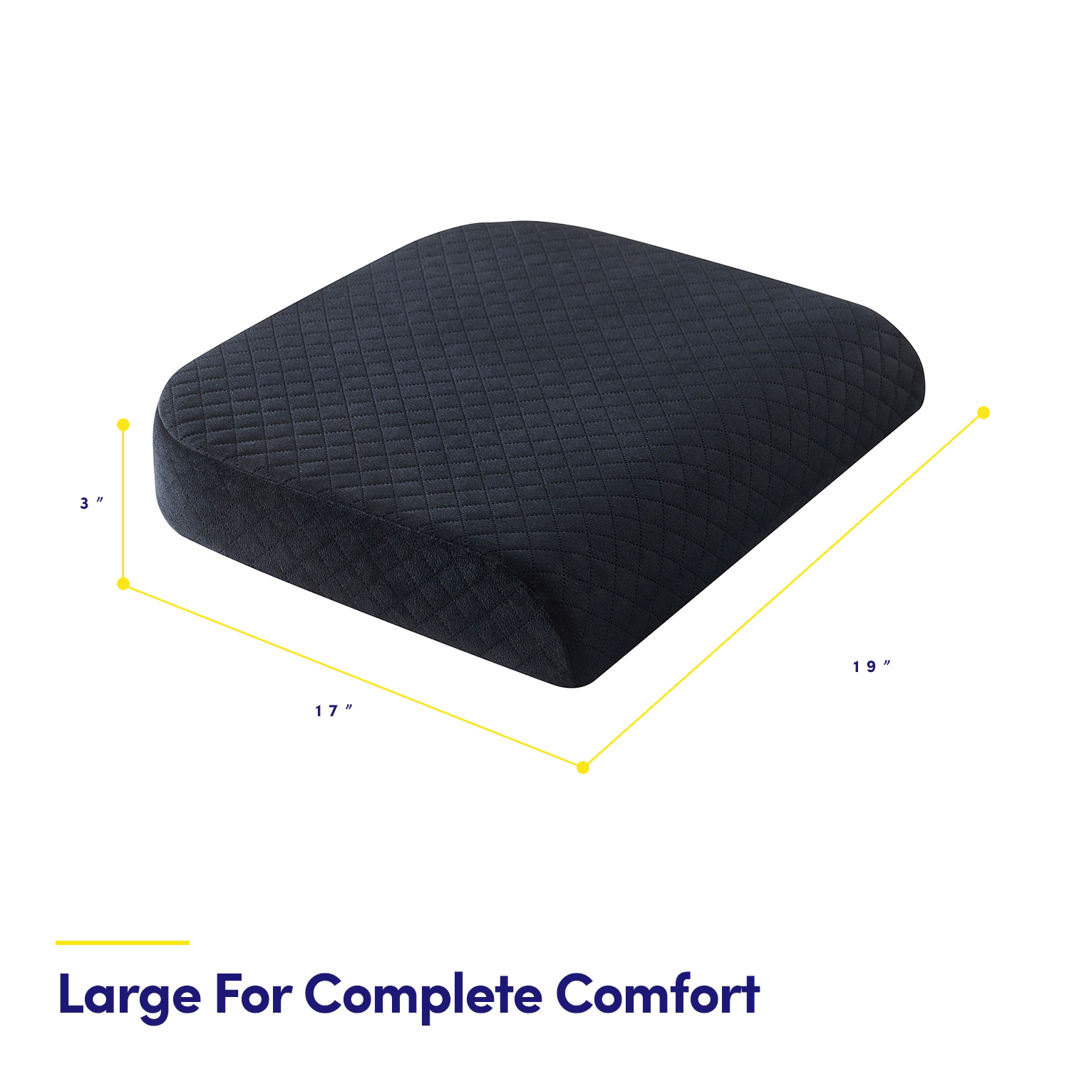 Sweet Home Collection Extra Large Memory Foam Comfort Chair Cushion