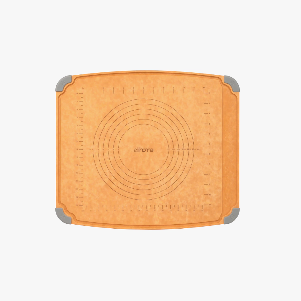 Elihome Natural Wooden Cutting Board - Heat-Resistant Up to 350°F