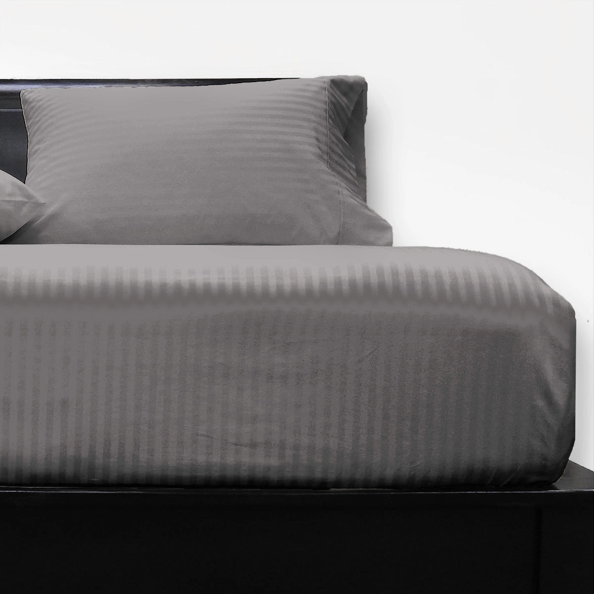 Egyptian Linens 608 Thread Count Damask Stripe Cotton Low Profile Sheet Set