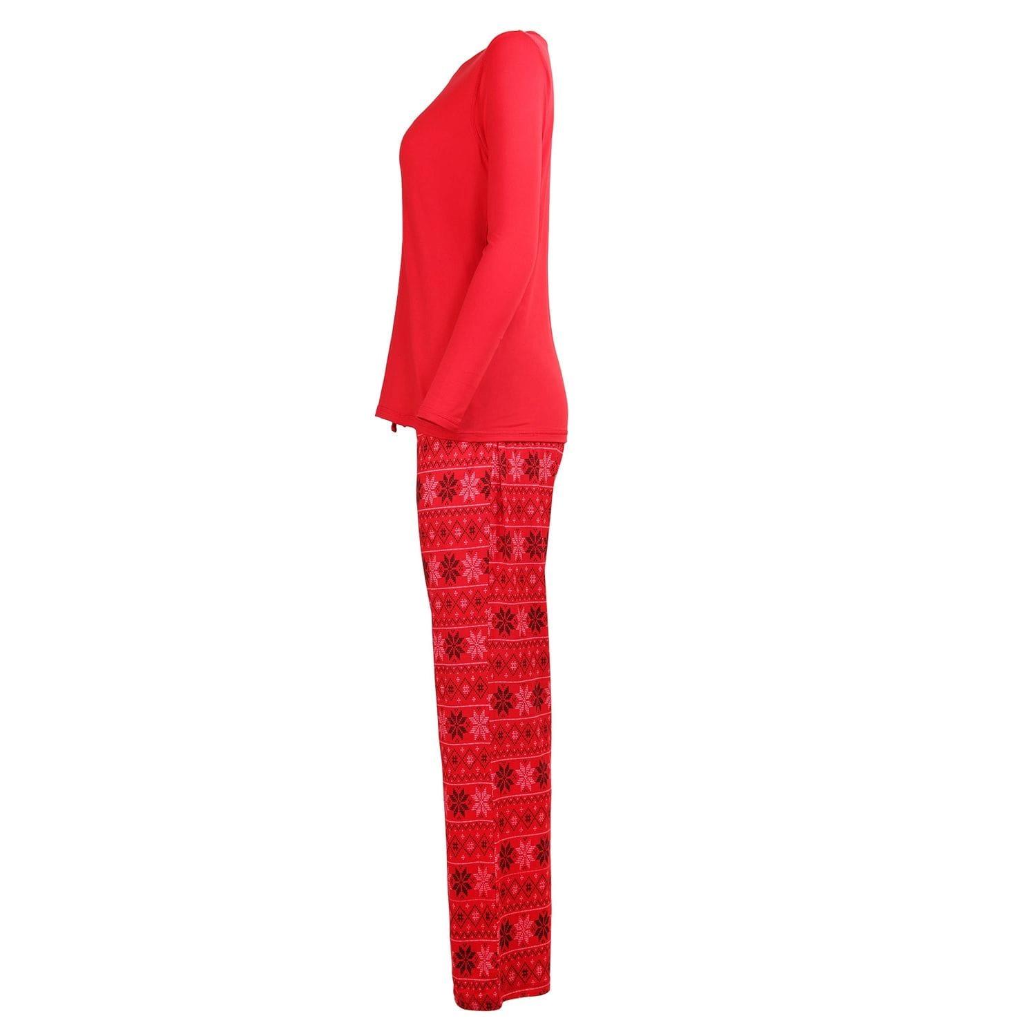 MeMoi Women's Santa Don't Judge Me Snowflake Love Two-Piece Pajama Set