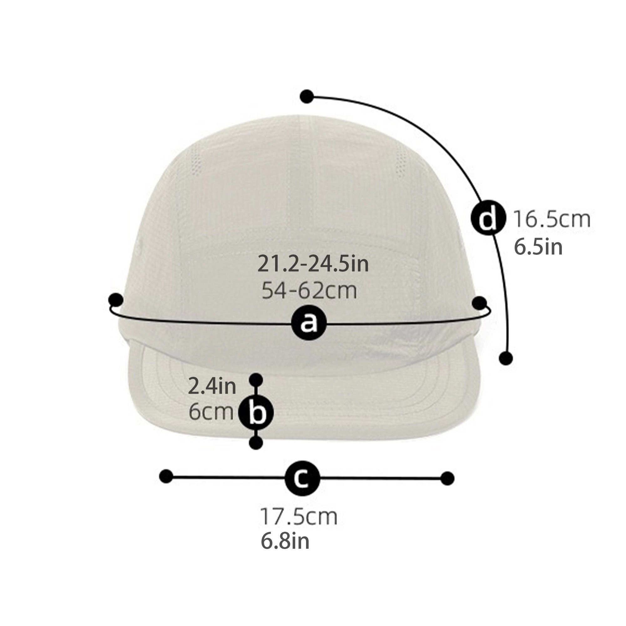 Anna-Kaci Women's Ultralight Breathable Baseball Cap Quick Dry Design for Outdoor Travel Running Wear