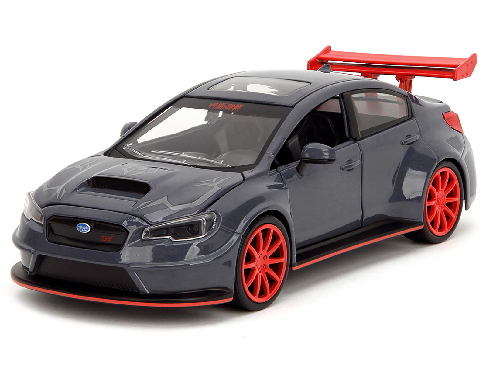 Jada 2016 Subaru WRX STI Widebody Dark Blue and Yuji Itadori Diecast Figure "Jujutsu Kaisen" (2020â€“2023) TV