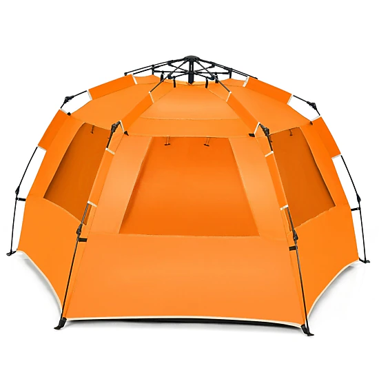 SUGIFT 3-4 Person UPF 50+ Pop Up Beach Tent with 50-in Front Porch and ...