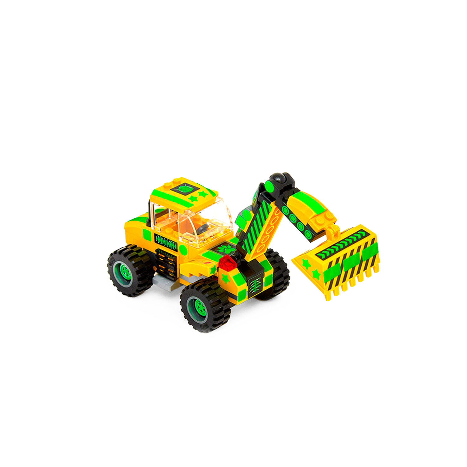 Robotryx Kids Zakarpian 3-in-1 Construction Robot Set - 238-Piece Yellow Warrior