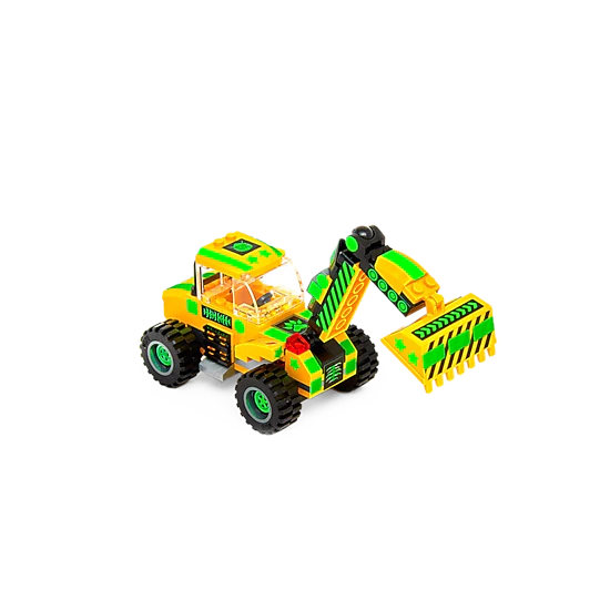 Robotryx Kids Zakarpian 3-in-1 Construction Robot Set - 238-Piece Yellow Warrior