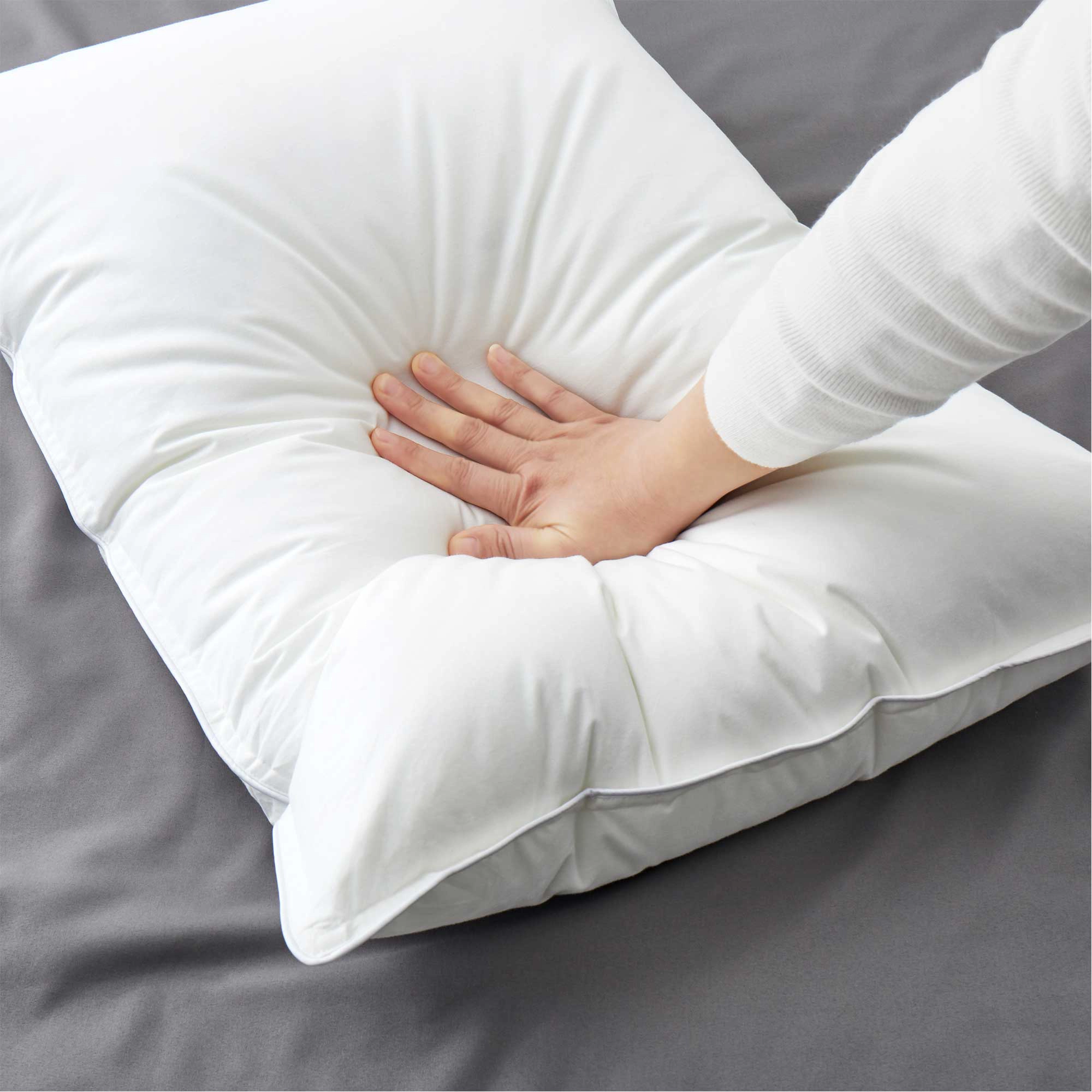 PeaceNest Down Alternative Bed Pillows with Cotton Shell,Set of 2