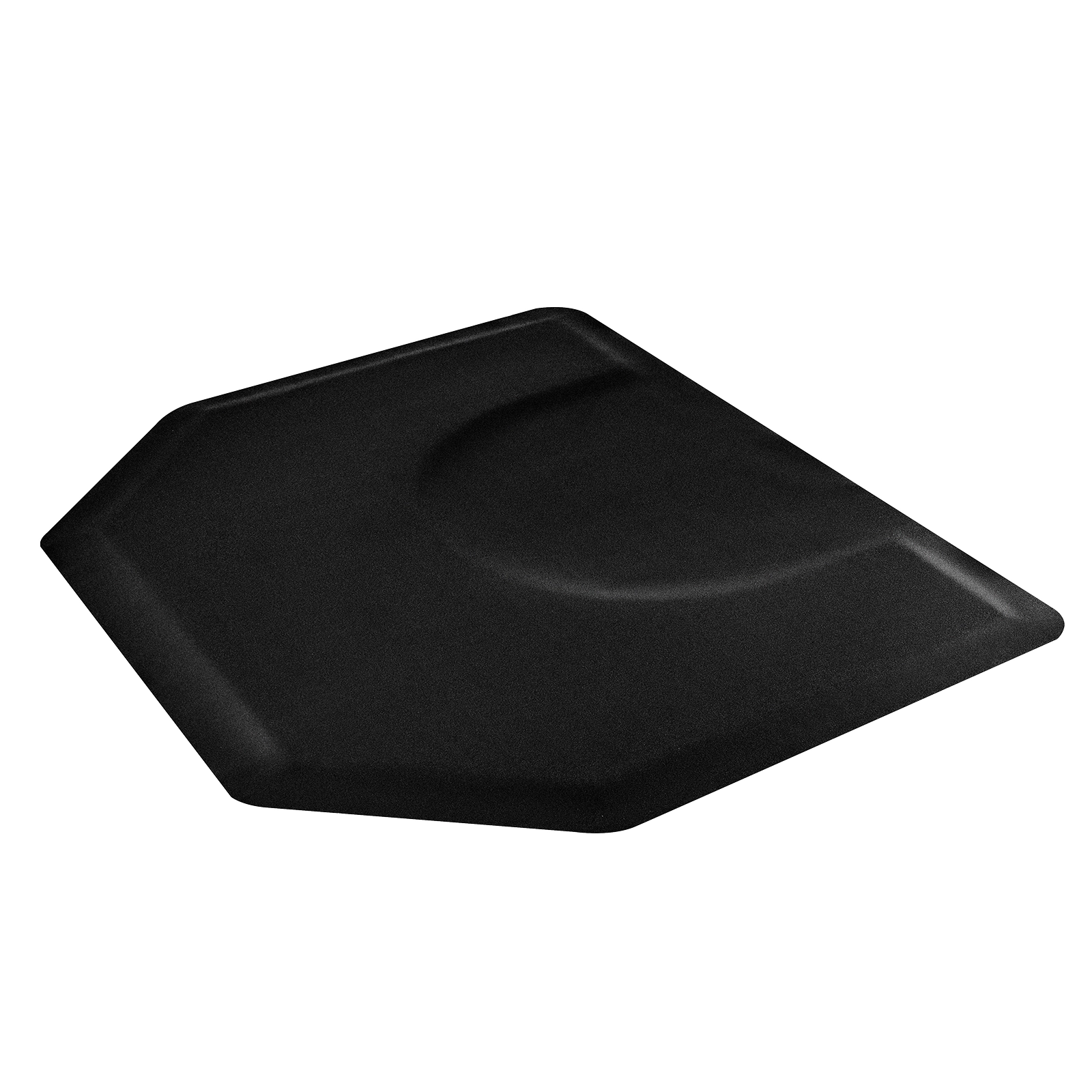 HONGGE Salon Mat for Hair Stylist 4 x 5 FT Hexagon Salon Chair Mat Anti Fatigue ened Barber Shop Floor Mat with Round