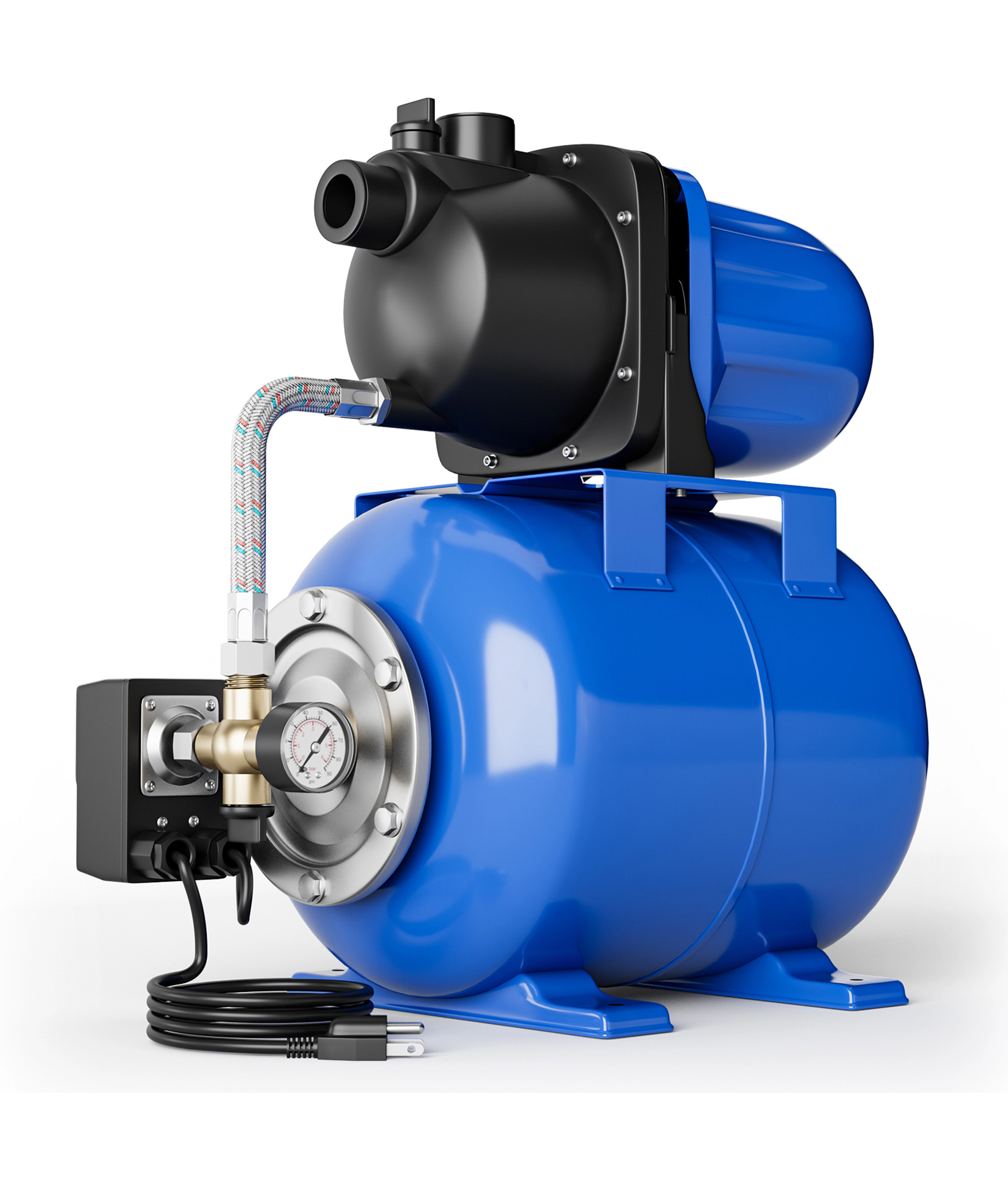 SUGIFT 1200 W Garden Water Pump Blue Shallow Well Pump with 5 Gallon Pressure Tank