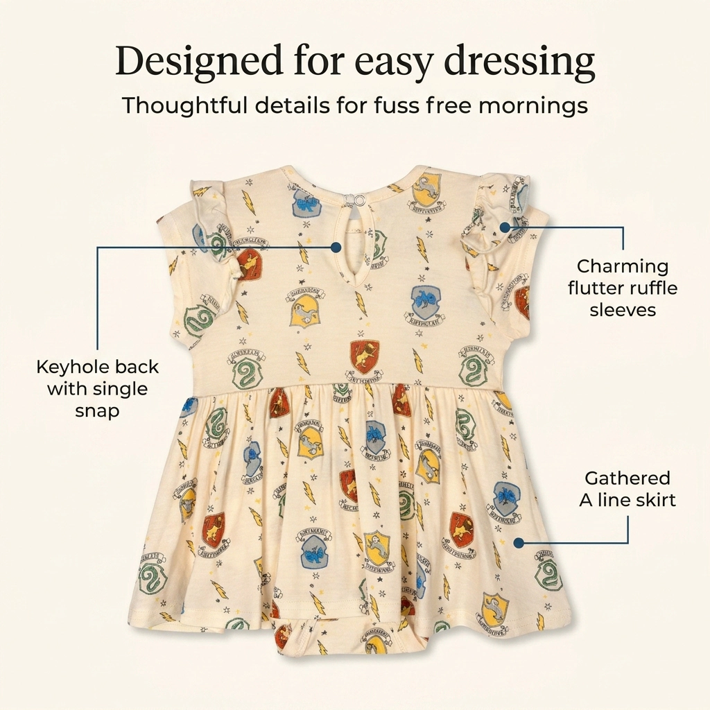 Harry Potter Baby Girls' One Piece Creeper Dress