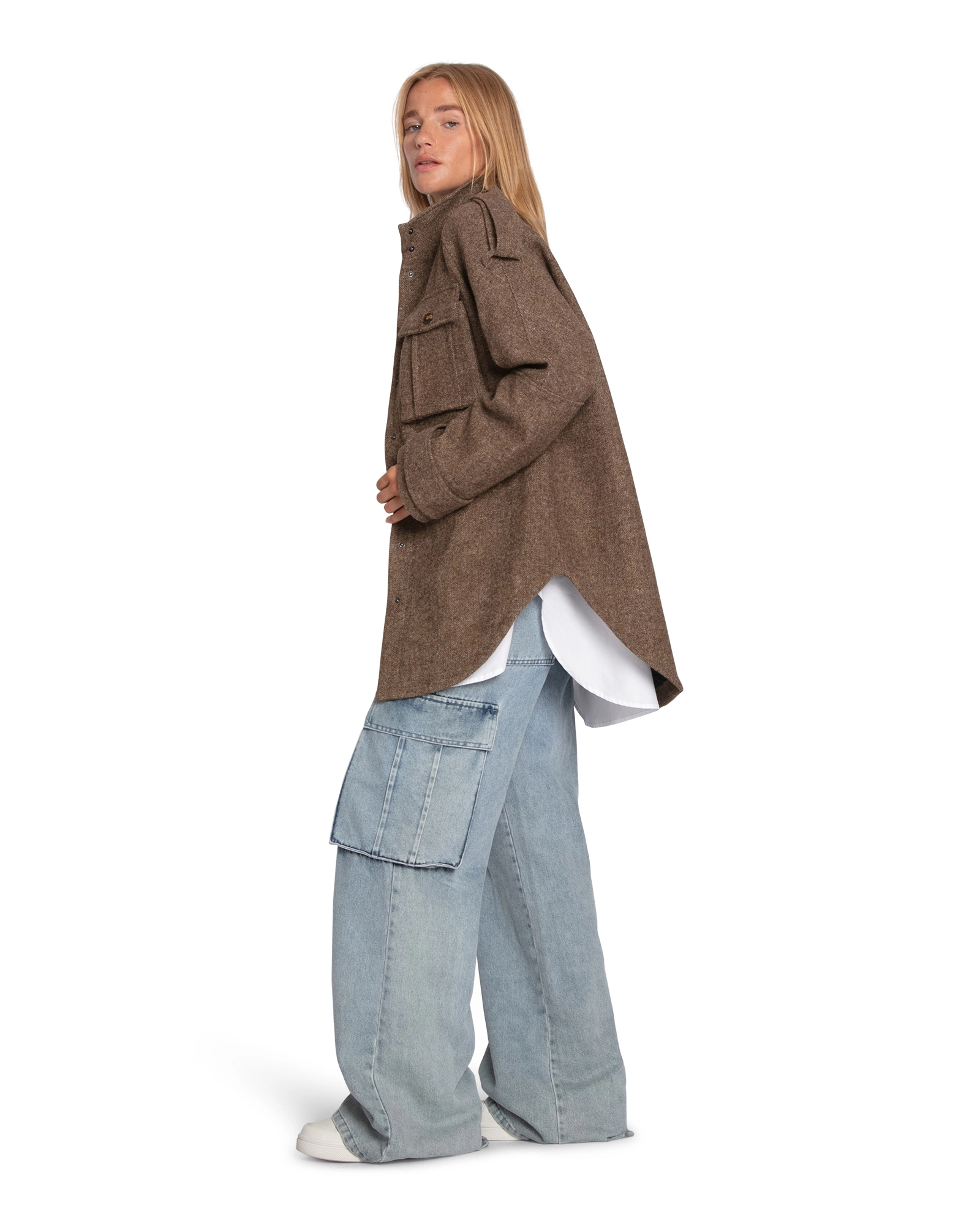 Belle & Bloom Womens All My Love Wool Overshirt