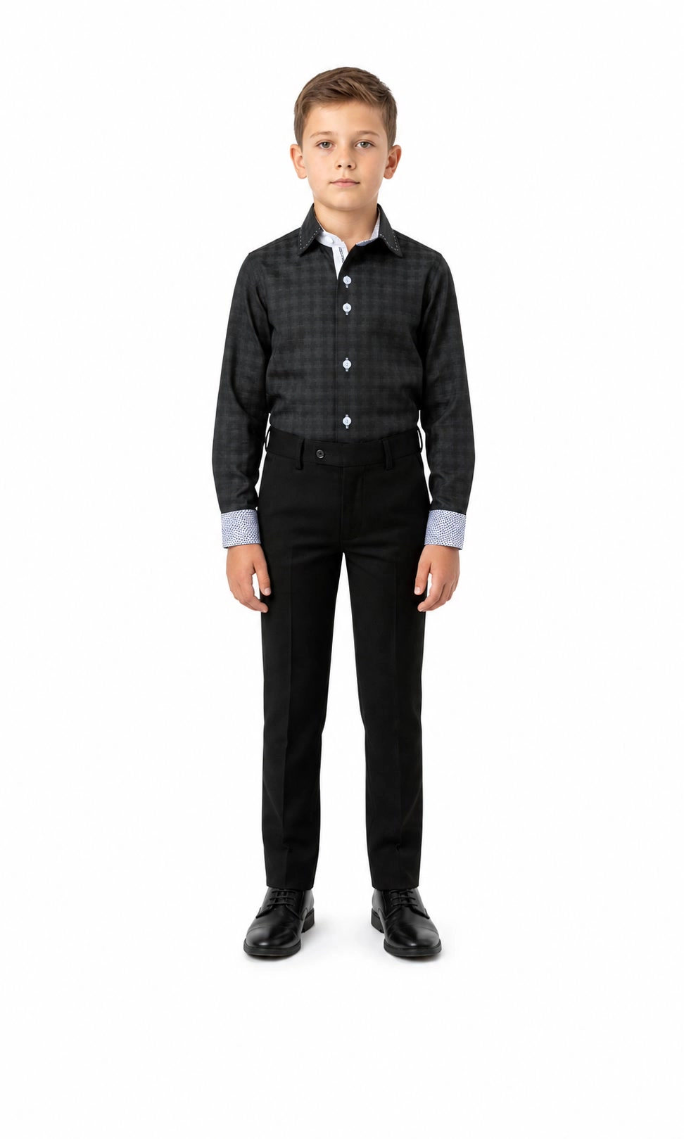 Elie Balleh Boys Slim Fit Button-Down Shirt