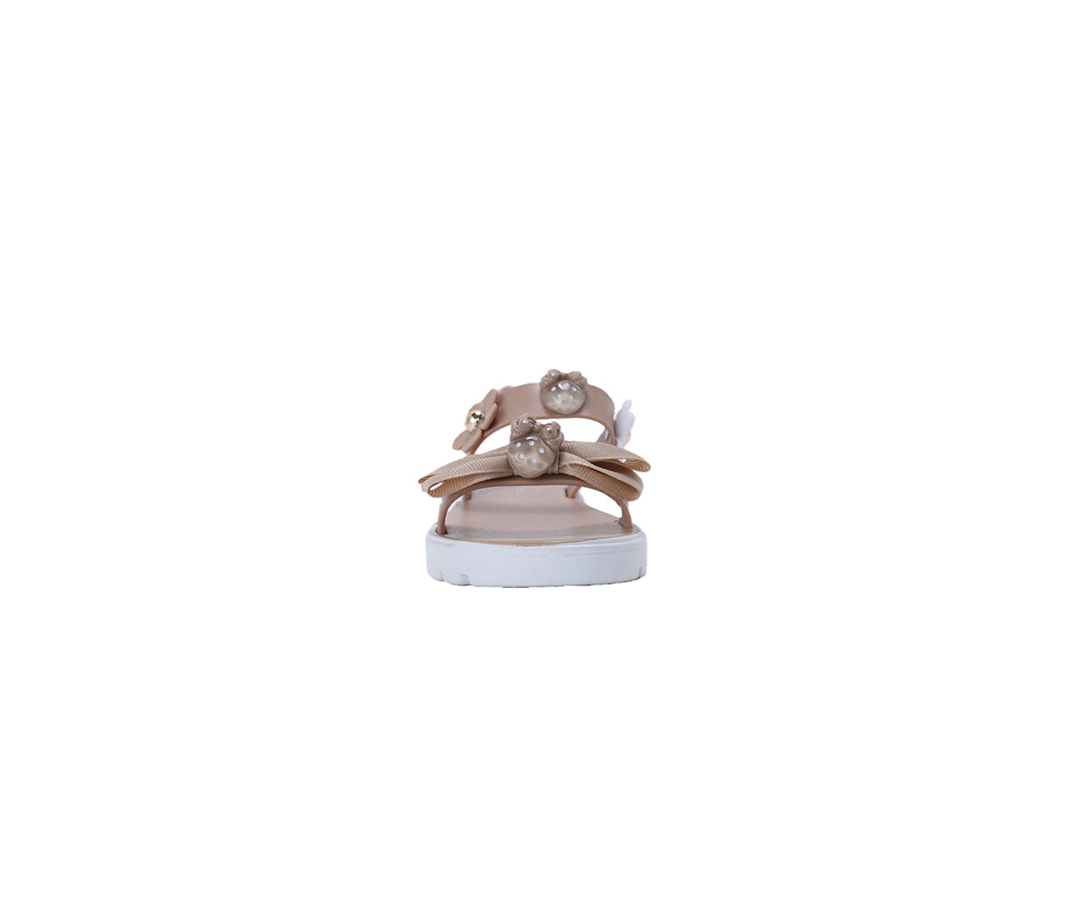 bebe Toddler Girl's Sandals with Back Strap and Bow Detail