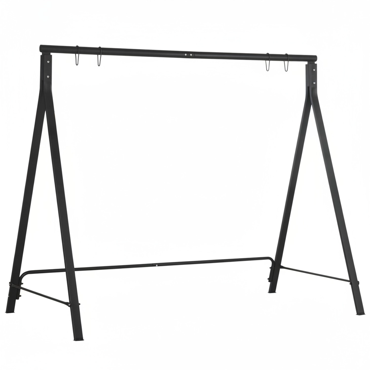 HONGGE Metal Porch Swing Stand, Heavy Duty Swing Frame, Hanging Chair Stand Only, 528 LBS Weight Capacity, for Backyard
