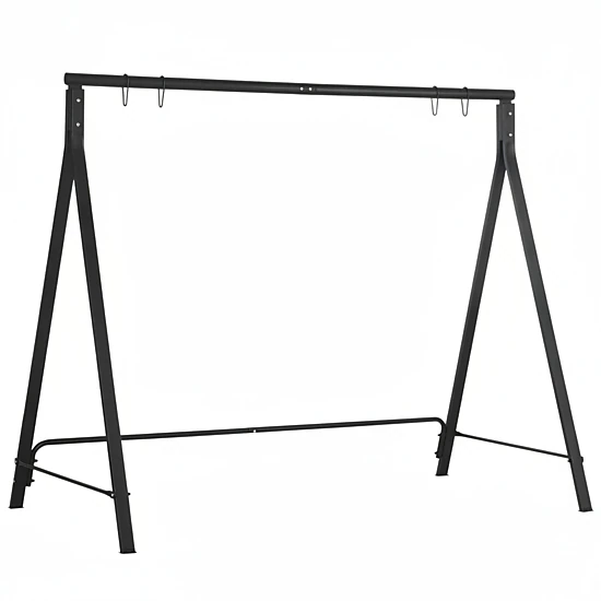 HONGGE Steel A-Frame Porch Swing Stand with 528 Lbs Weight Capacity for ...