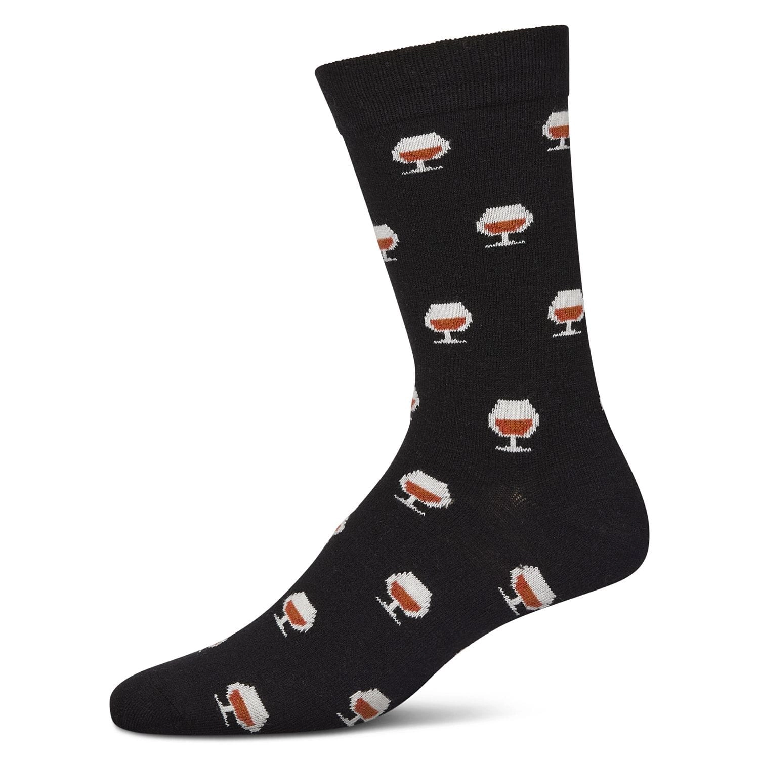 MeMoi Men's Whiskey Cashmere Crew Socks