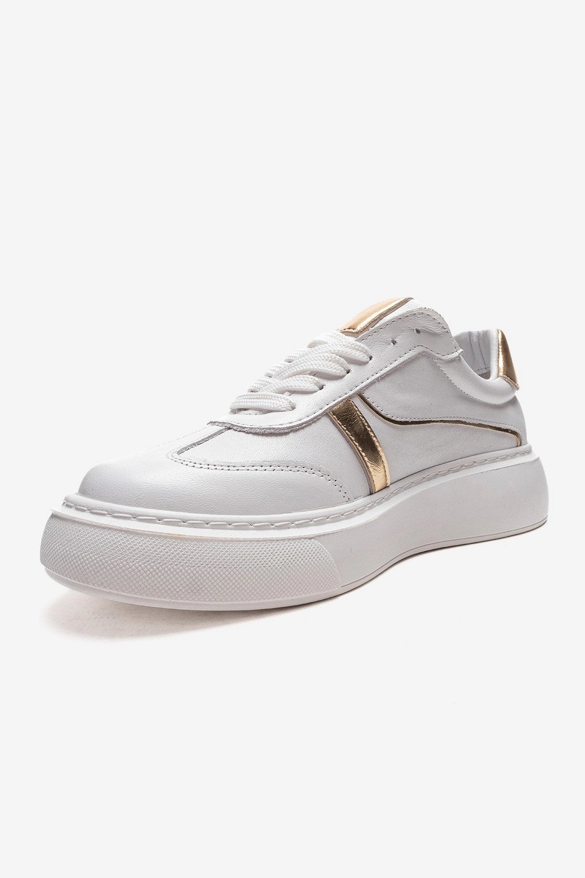 Forever & Always Womens Ivara Leather Everyday Sneaker