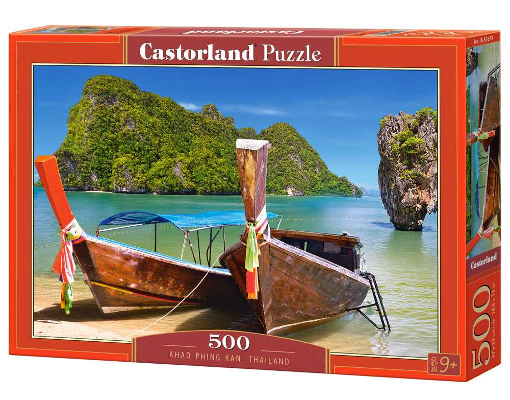 CASTORLAND 500 Piece Jigsaw Puzzle, Khao Phing Kan, Thailand, Asia, Holiday, beach, B-53551