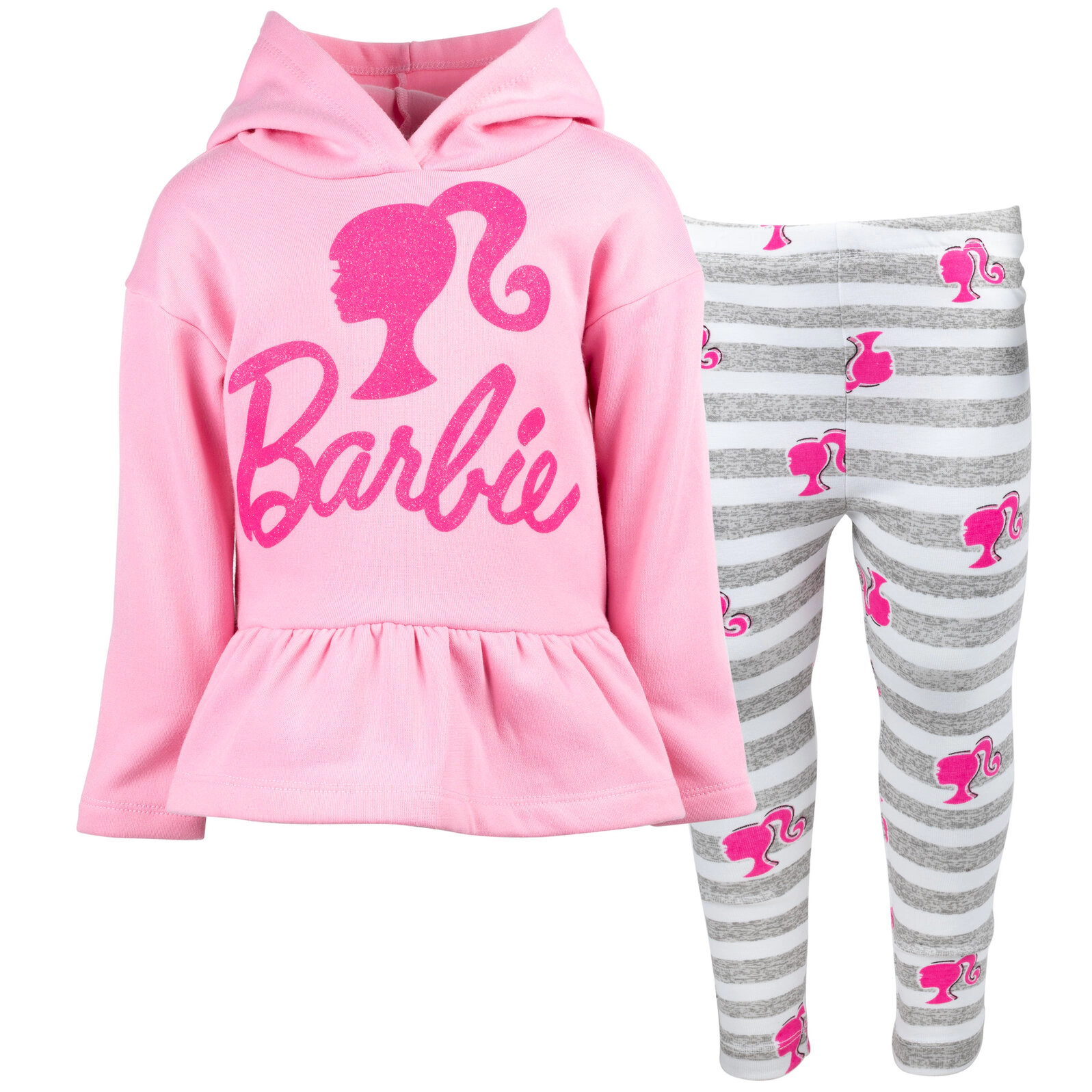 Barbie Girls' 2-Piece Fleece Hoodie and Leggings Set