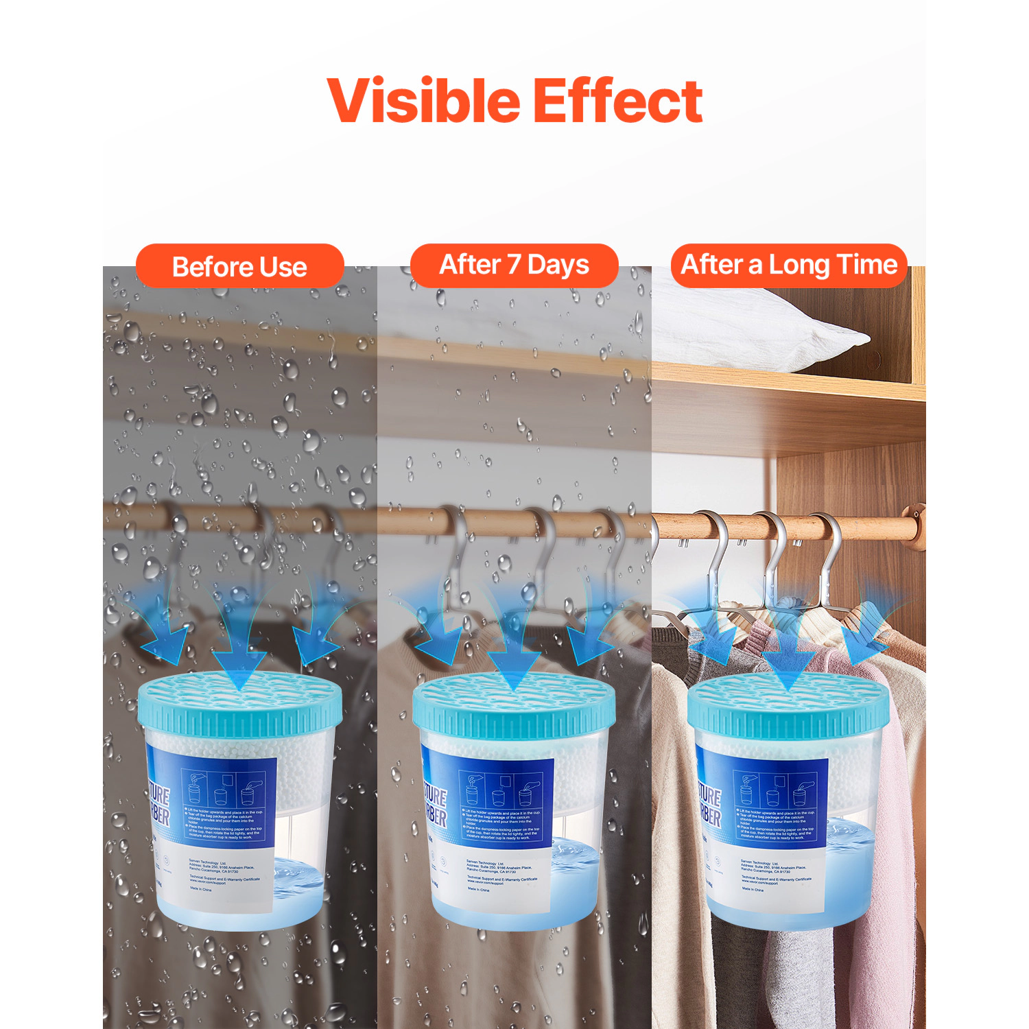 HONGGE Fragrance Free Moisture Absorber