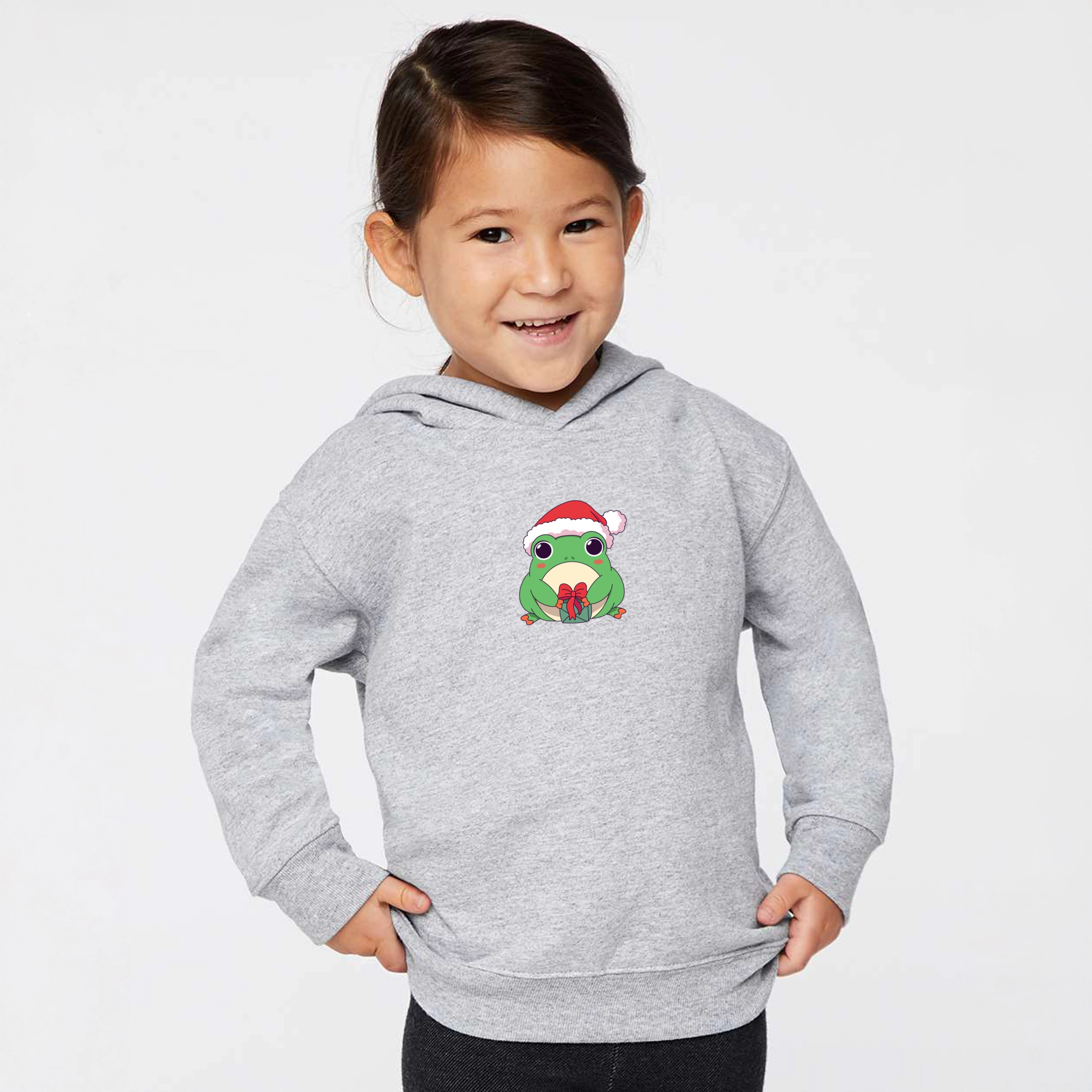The Juniper Shop - Toddler Hoodie Christmas Frog