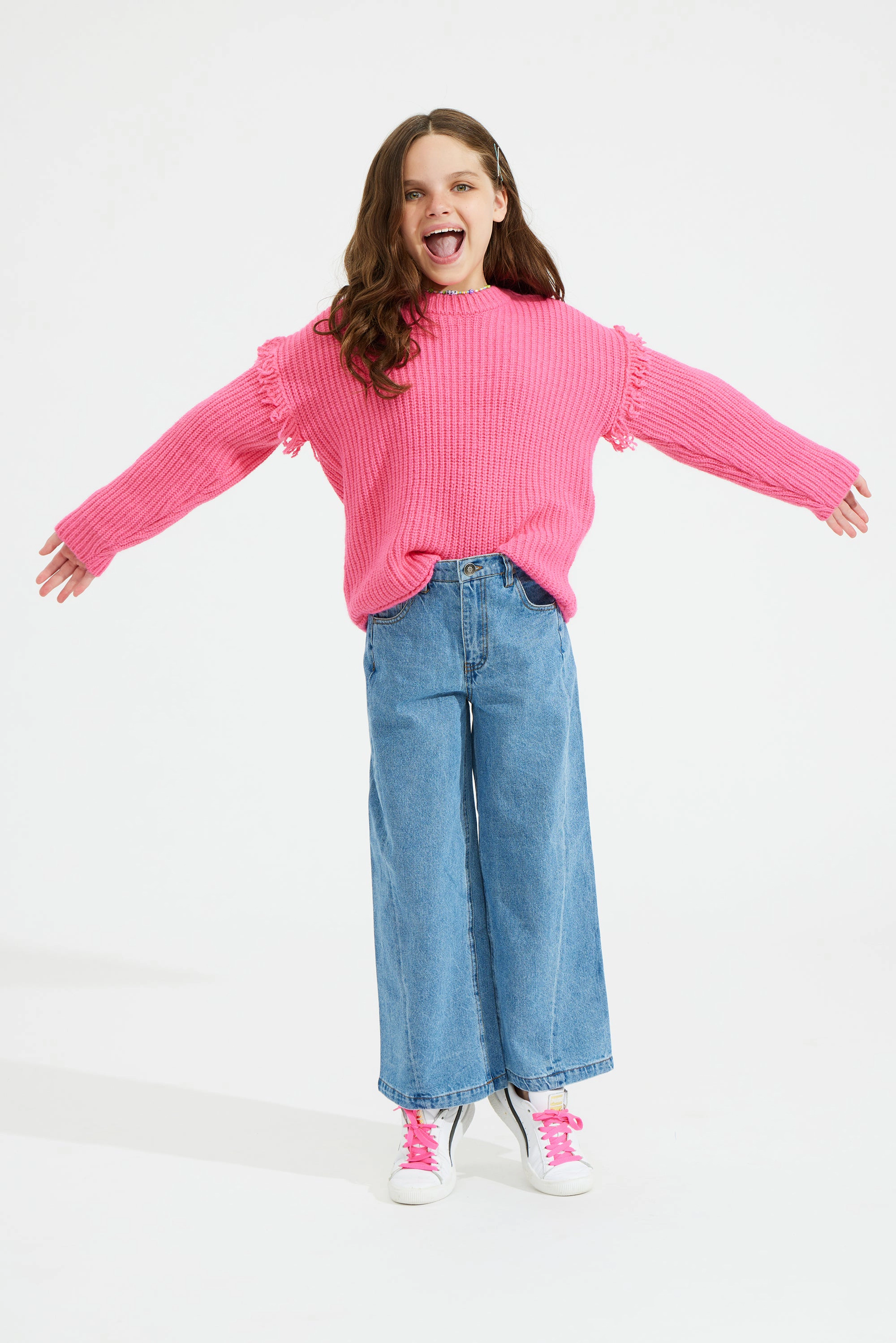 Rockets of Awesome Fringe Sweater for Girls