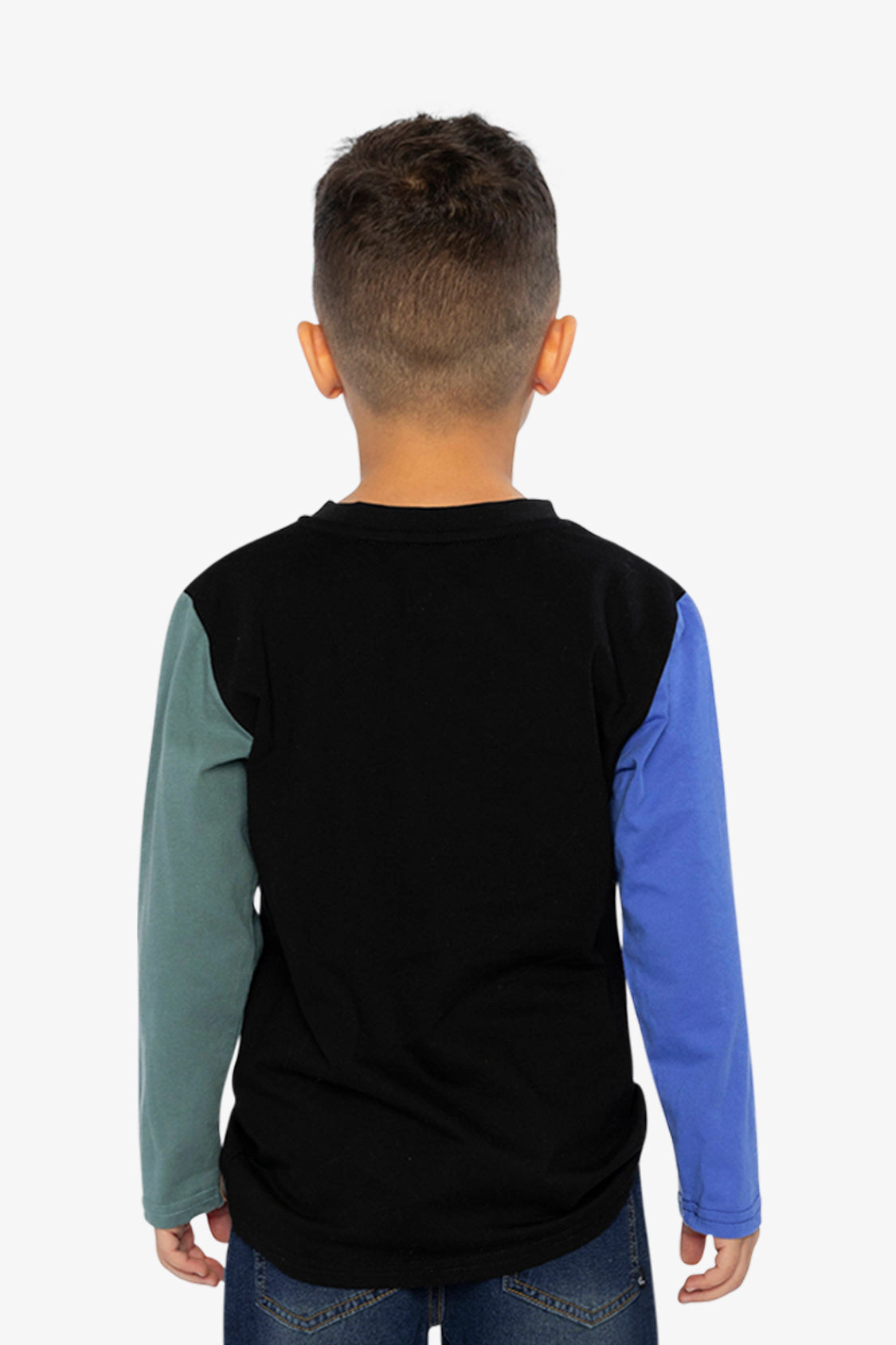 Deux par Boys Long Sleeve T-Shirt with Glow-in-the-Dark Motorcycle Graphic