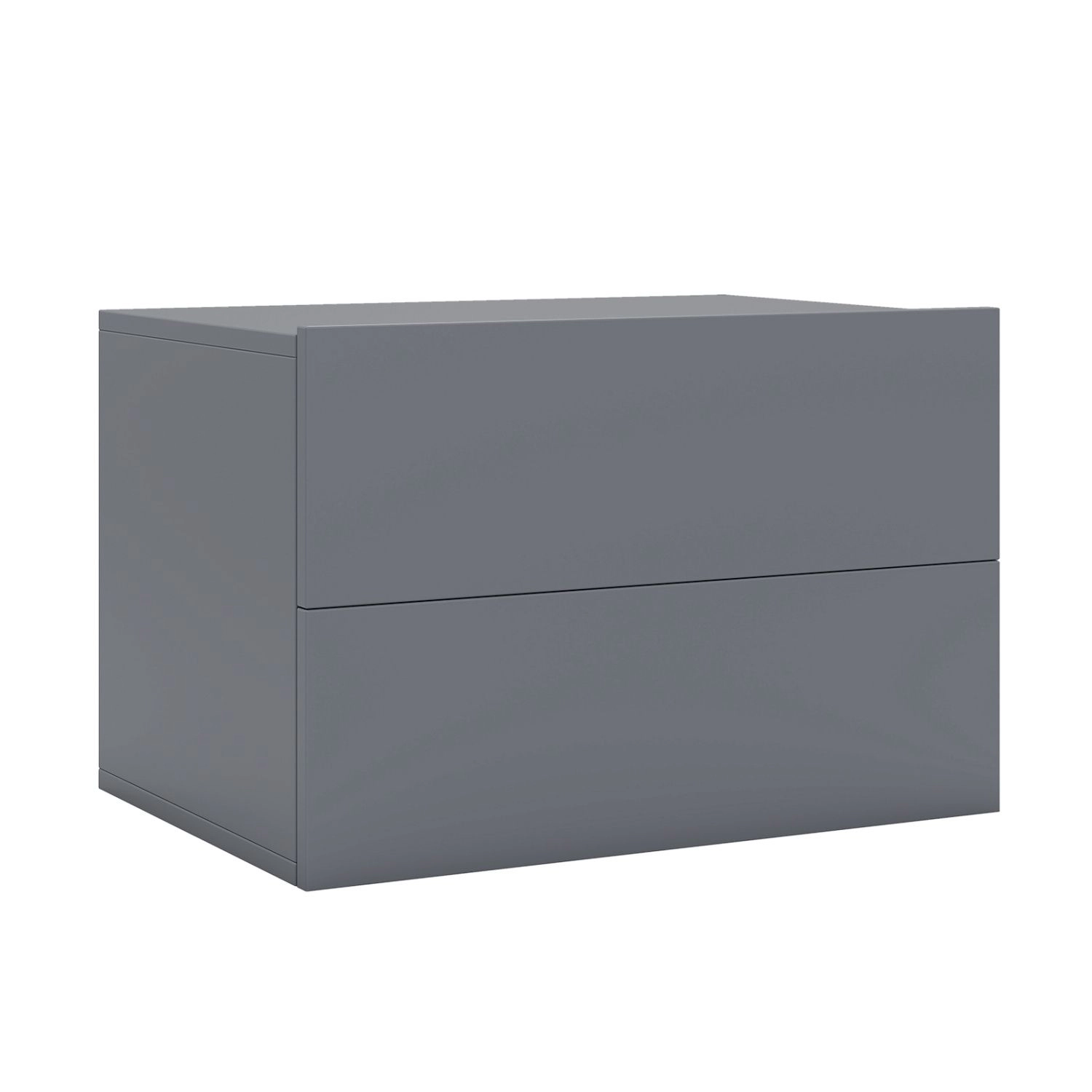 SlickBlue Floating Bedside Table with 2 Drawers & Storage Shelf
