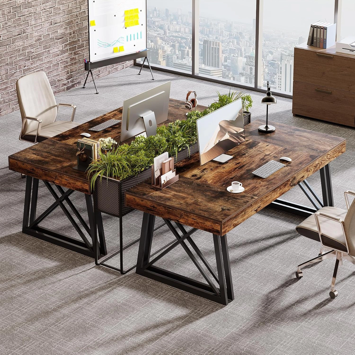 Tribesigns Computer Desk Large Office Desk Computer Table Study