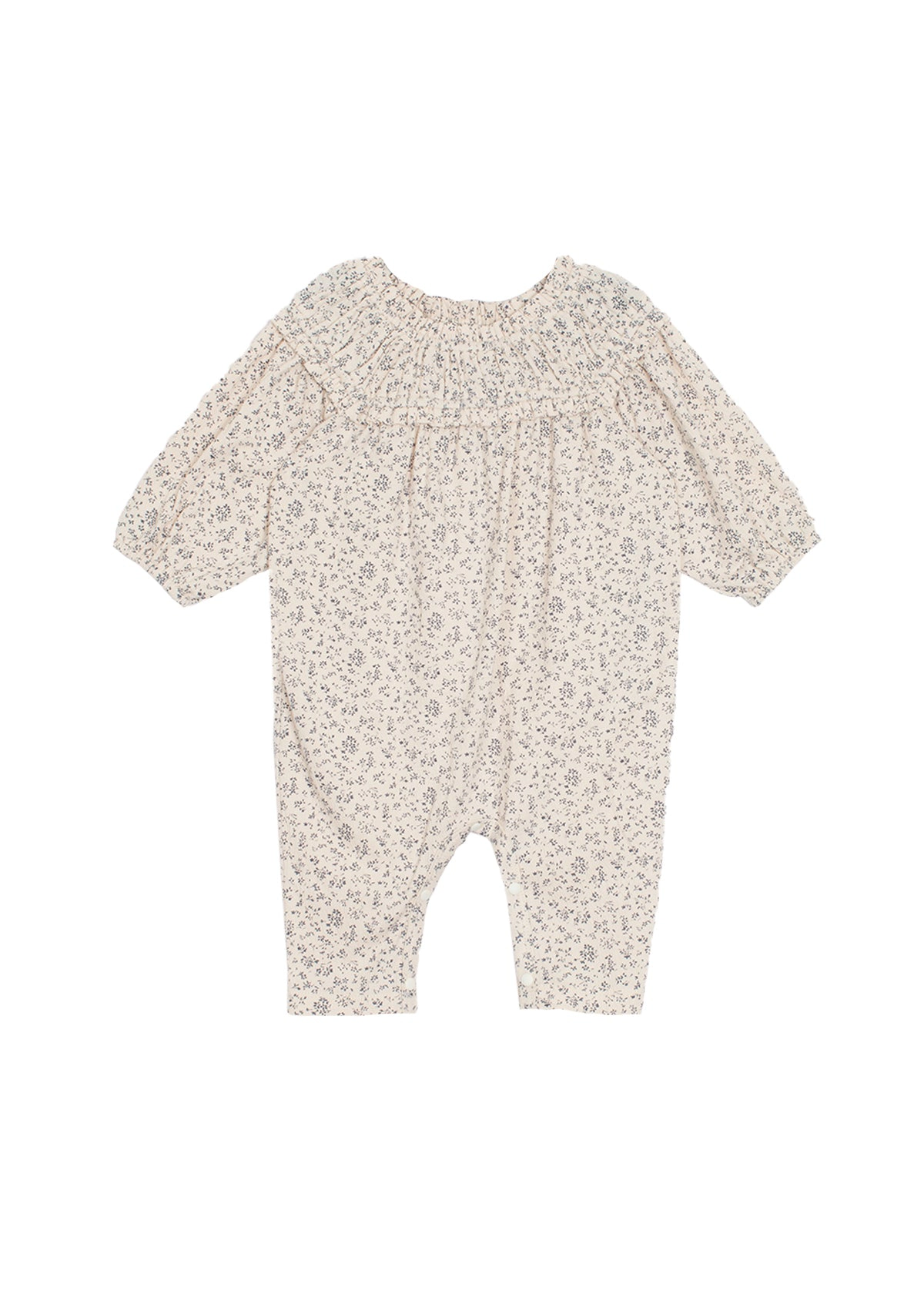 Mabel and Honey Adeline Textured Knit Romper - Ivory