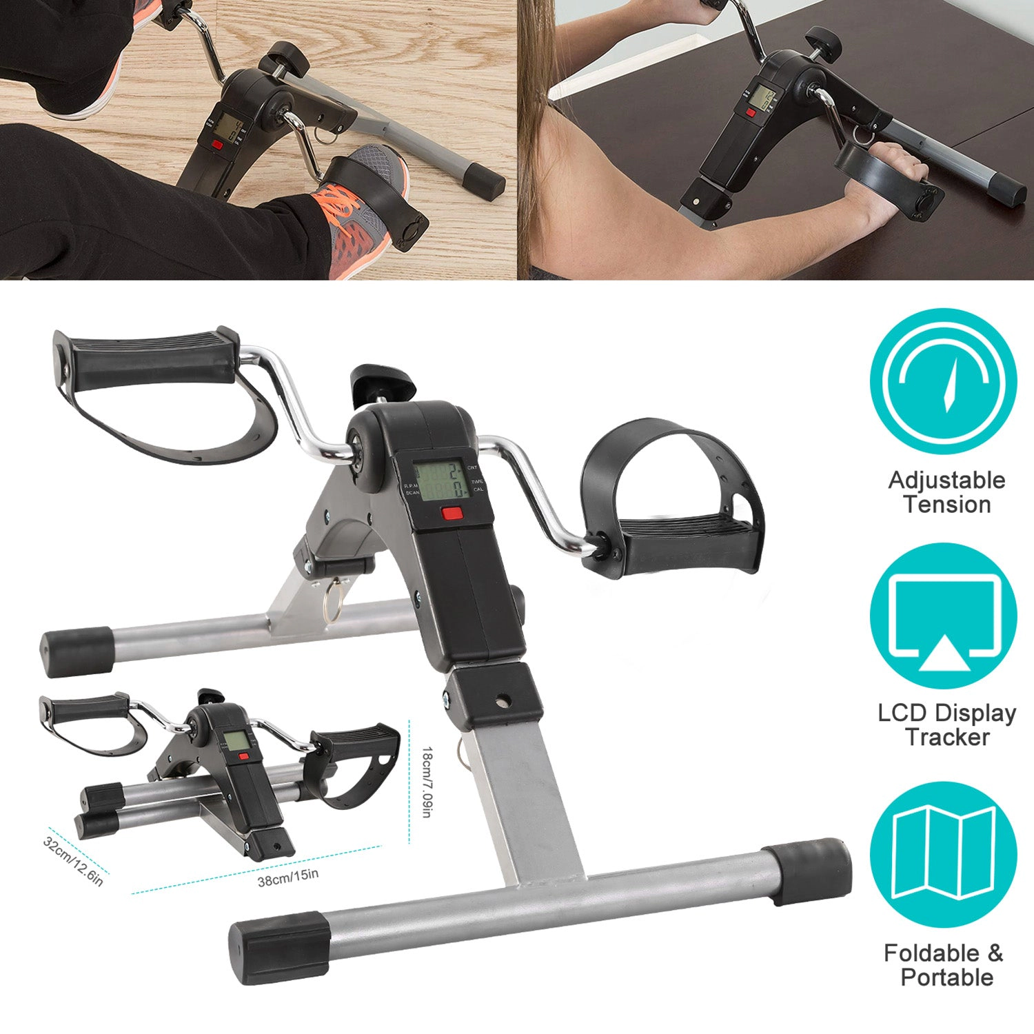 IMounTEK Unisex Foldable Pedal Exerciser