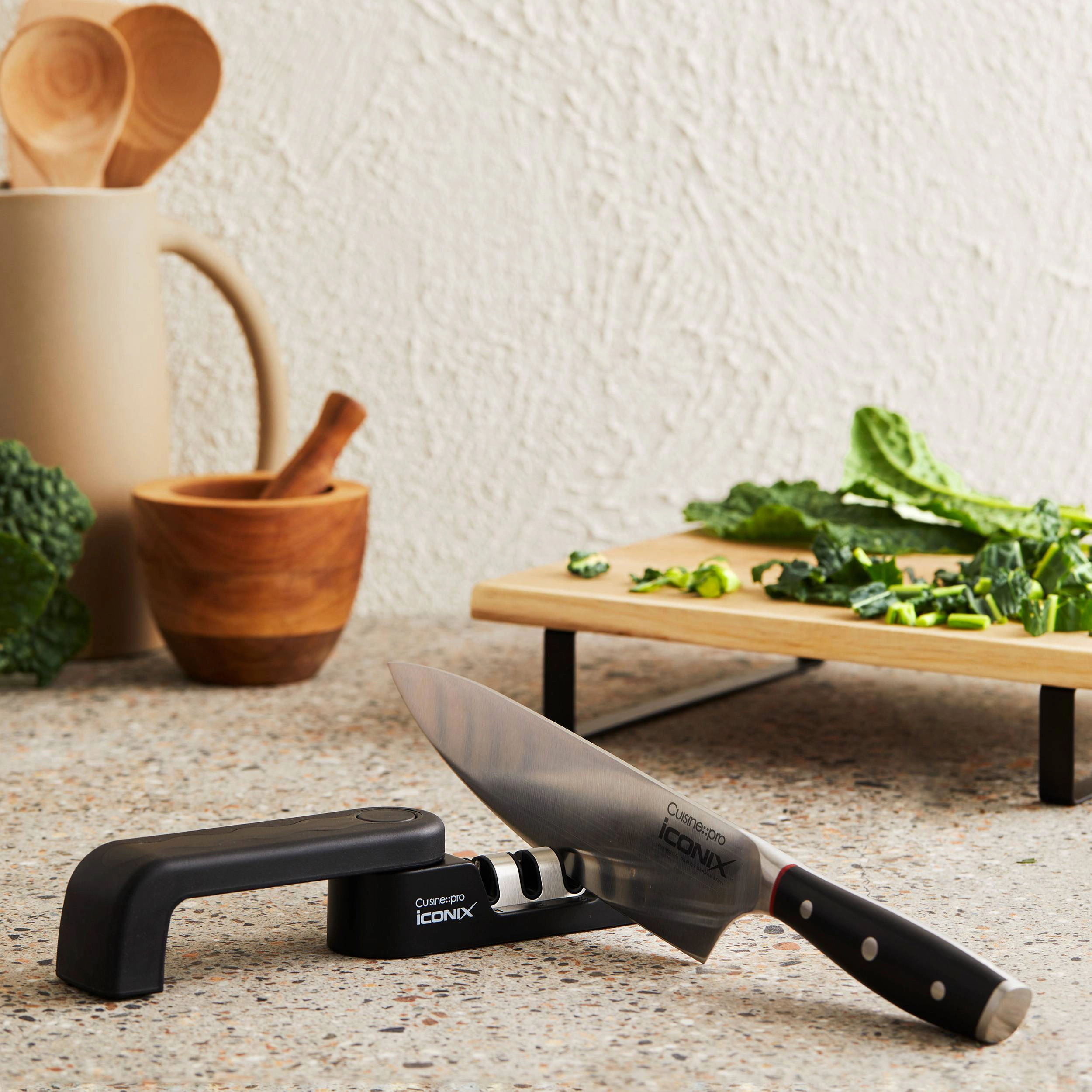 Cuisine::pro® iconiX® Foldable 3 Step Knife Sharpener