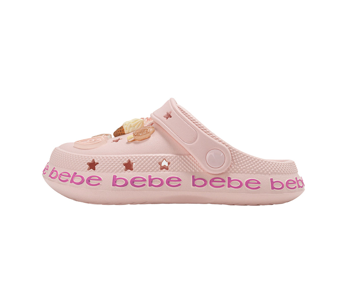 bebe Girl's Platform EVA Clogs with Treat Charms