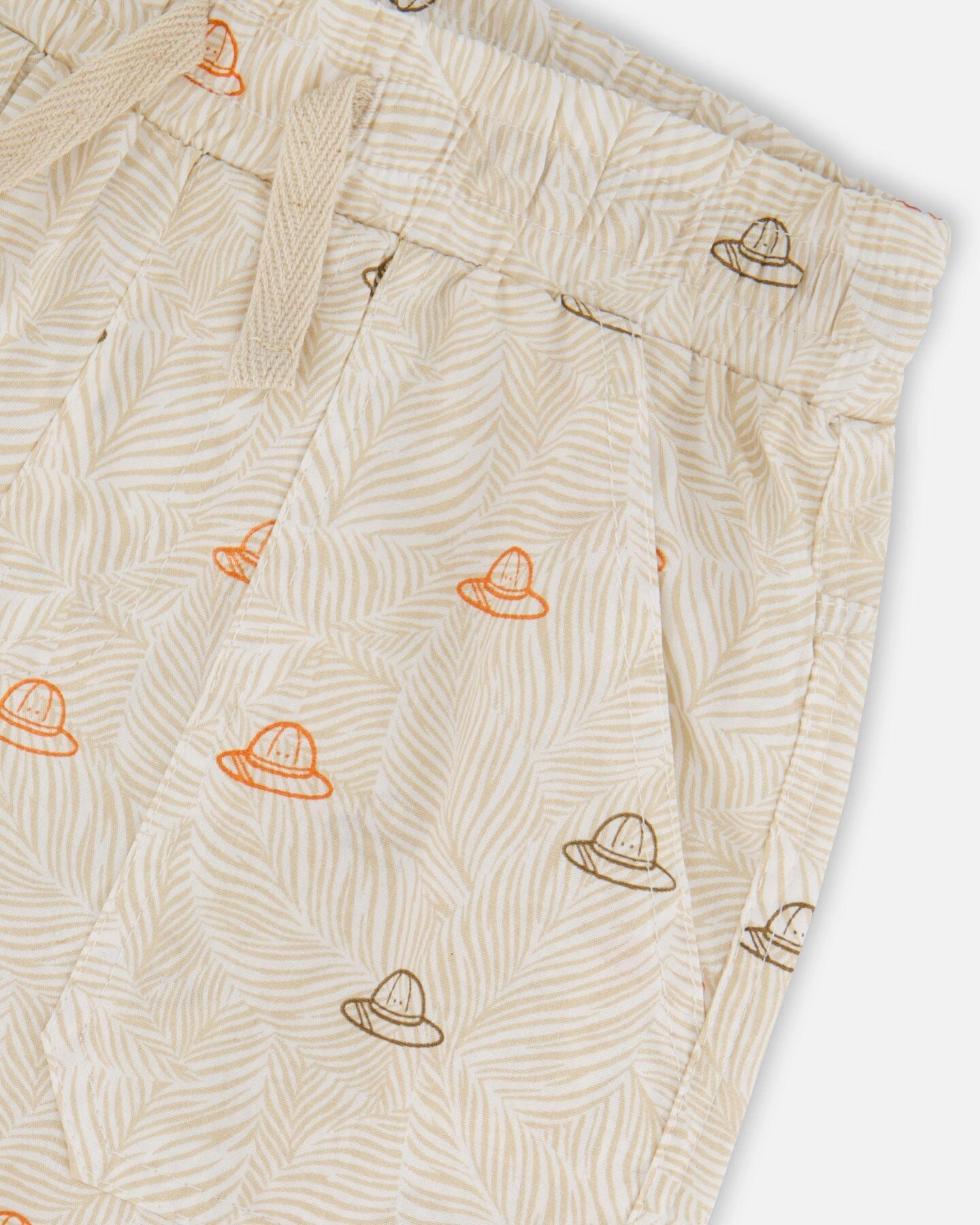 Deux par Deux Boys Poplin Shorts Safari Print