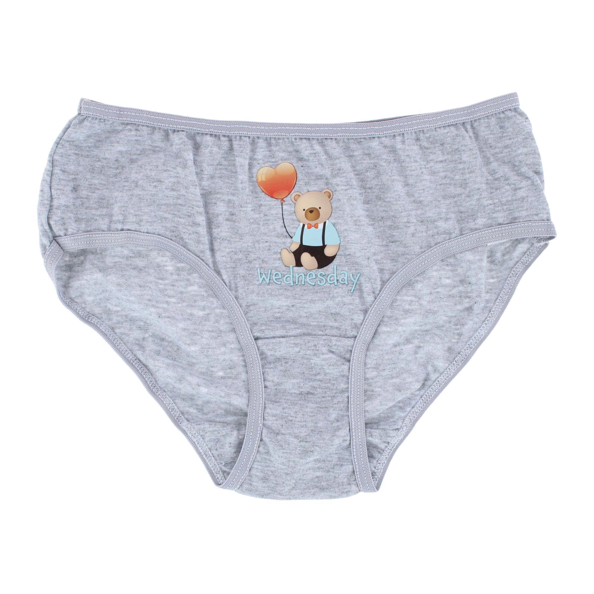 Mamia Girl's Cotton Animal Days of the Week Bikini Panty (6 Pack)