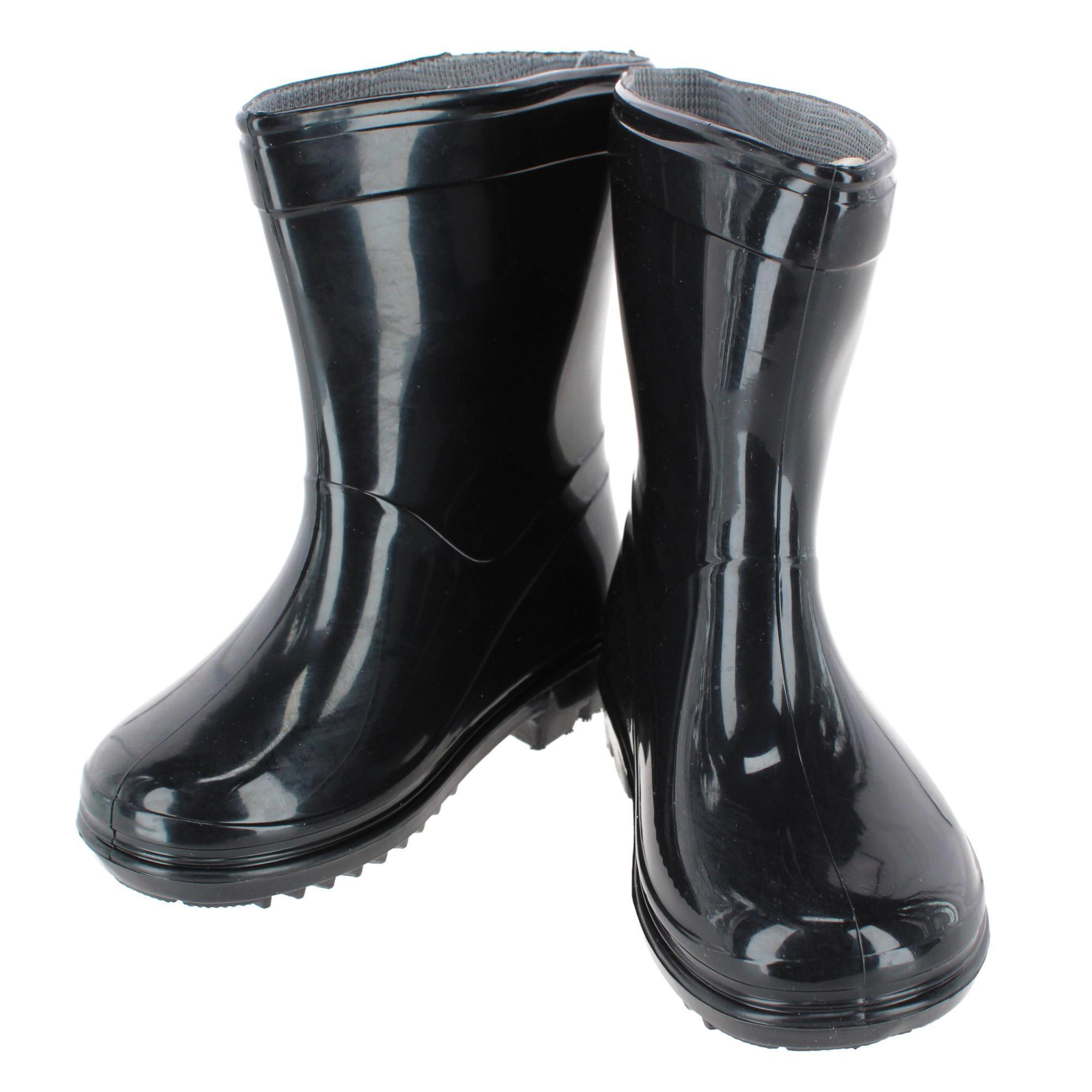 CTM Toddler & Kids' Classic Waterproof Solid Color Rain Boots by Wootie